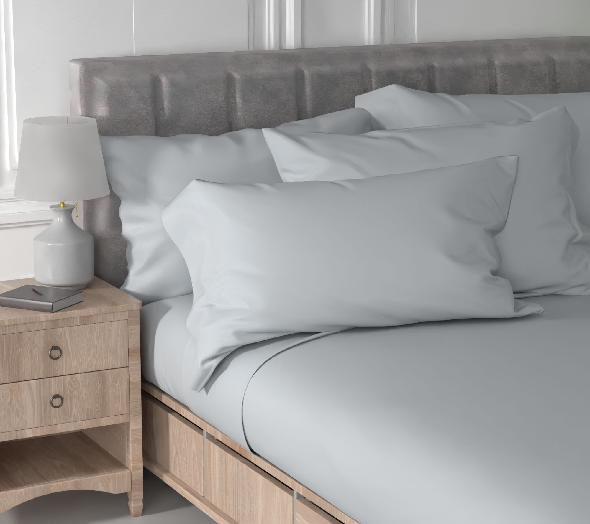 Home Reflections Flannel Sheet Set with Extra Pillowcases