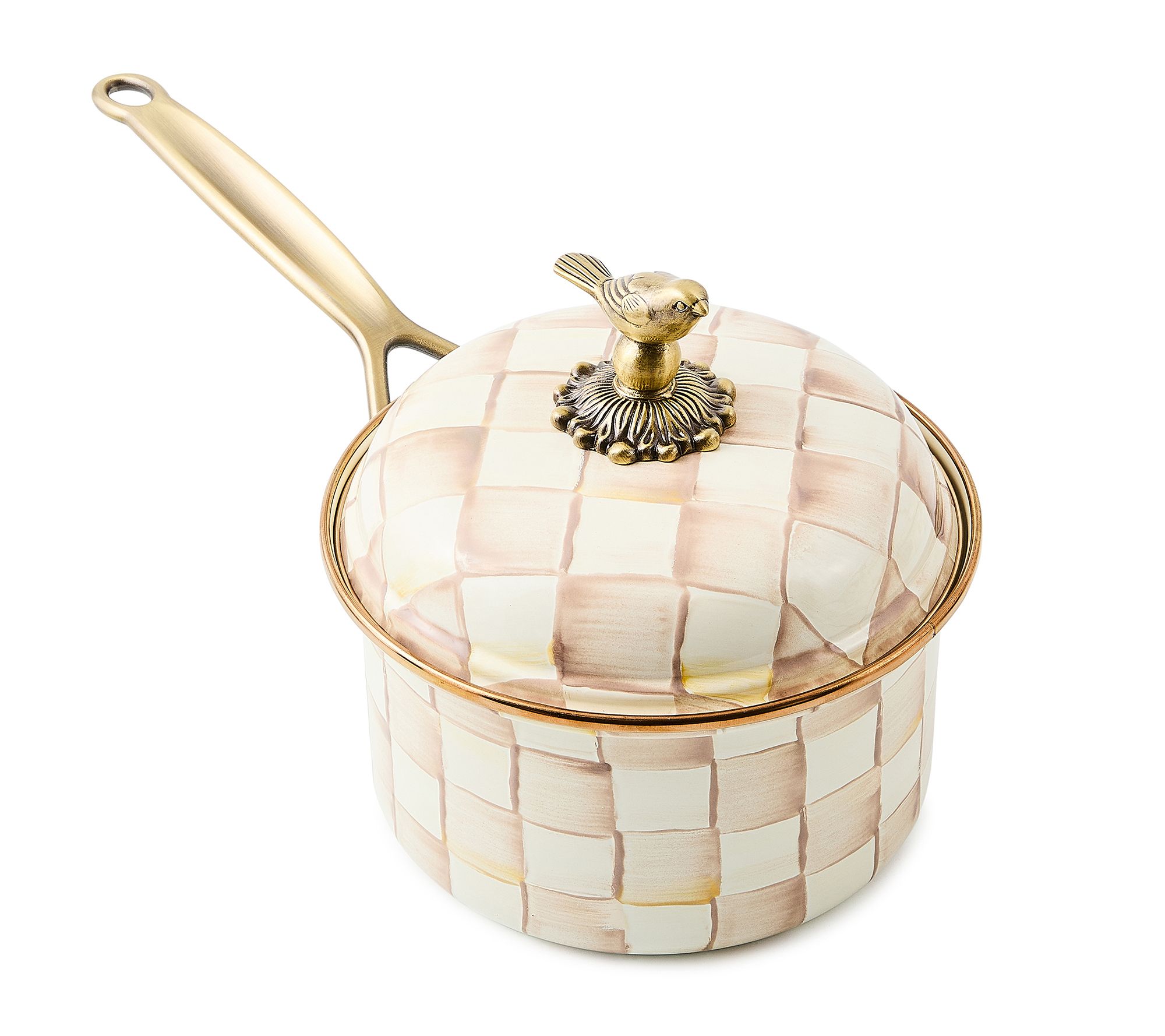 MacKenzie -Childs Check 2.5 Qt. Saucepan