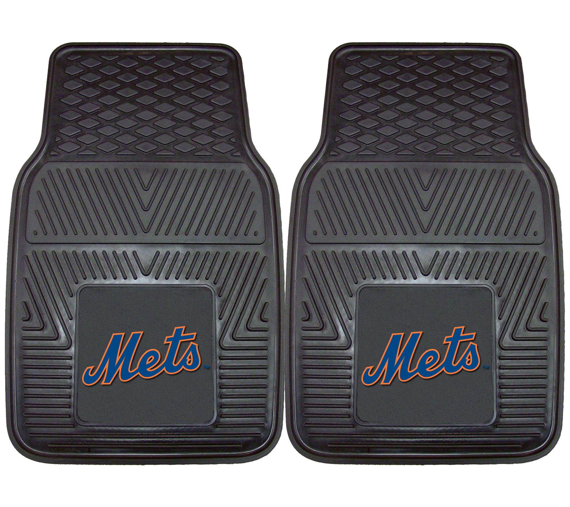 New York Mets Heavy Duty Car Mat - Set of 2