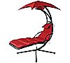 Backyard Expressions Hanging Hammock Lounge Cha ir with Canopy