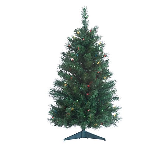3' Pre-Lit Colorado Spruce with 100 Lights by Sterling Co