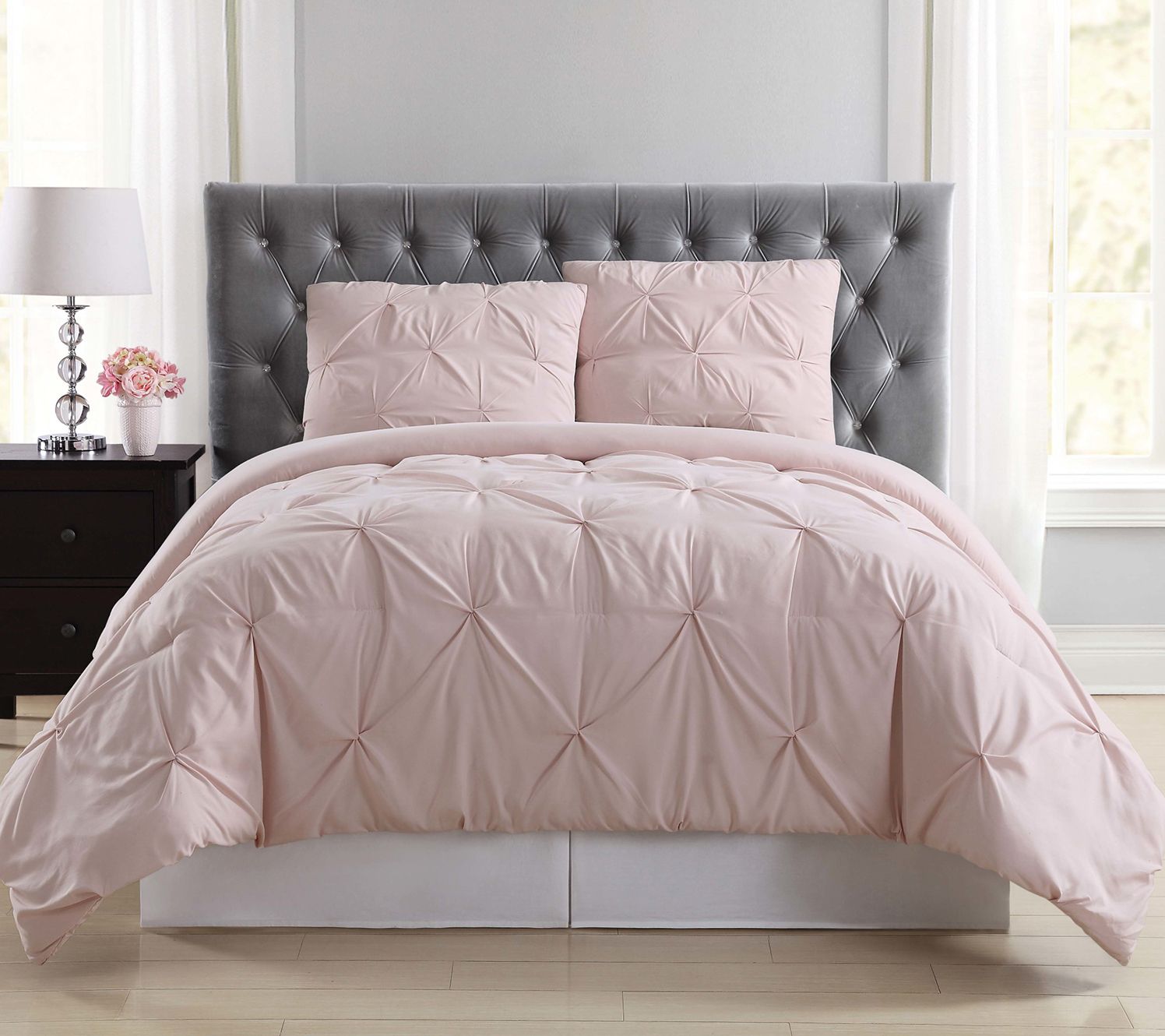 Truly Soft Pleated Twin XL Duvet Set