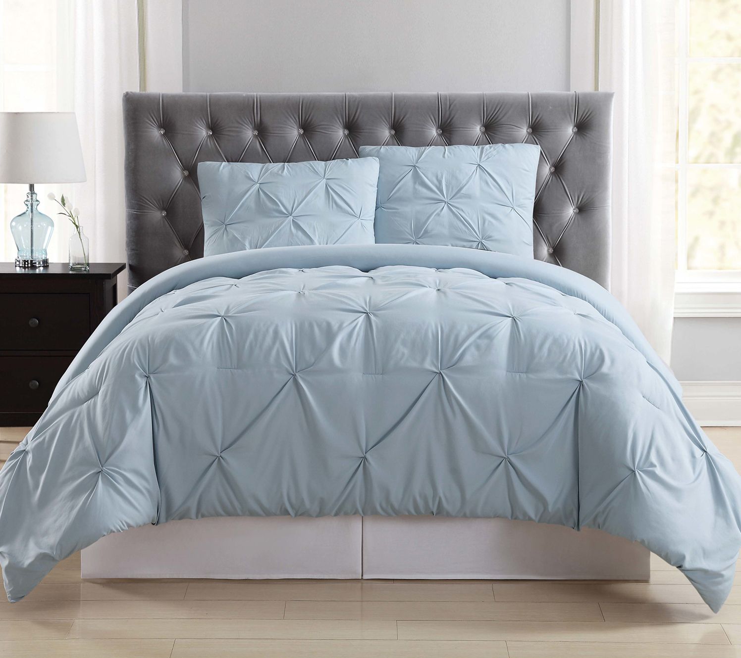 Truly Soft Pleated Twin XL Duvet Set