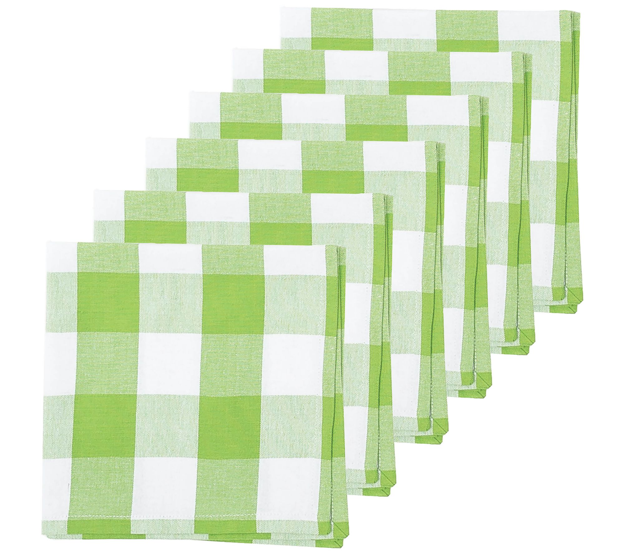 Franklin Buffalo Gingham Plaid Napkin Set of 6 by Valerie