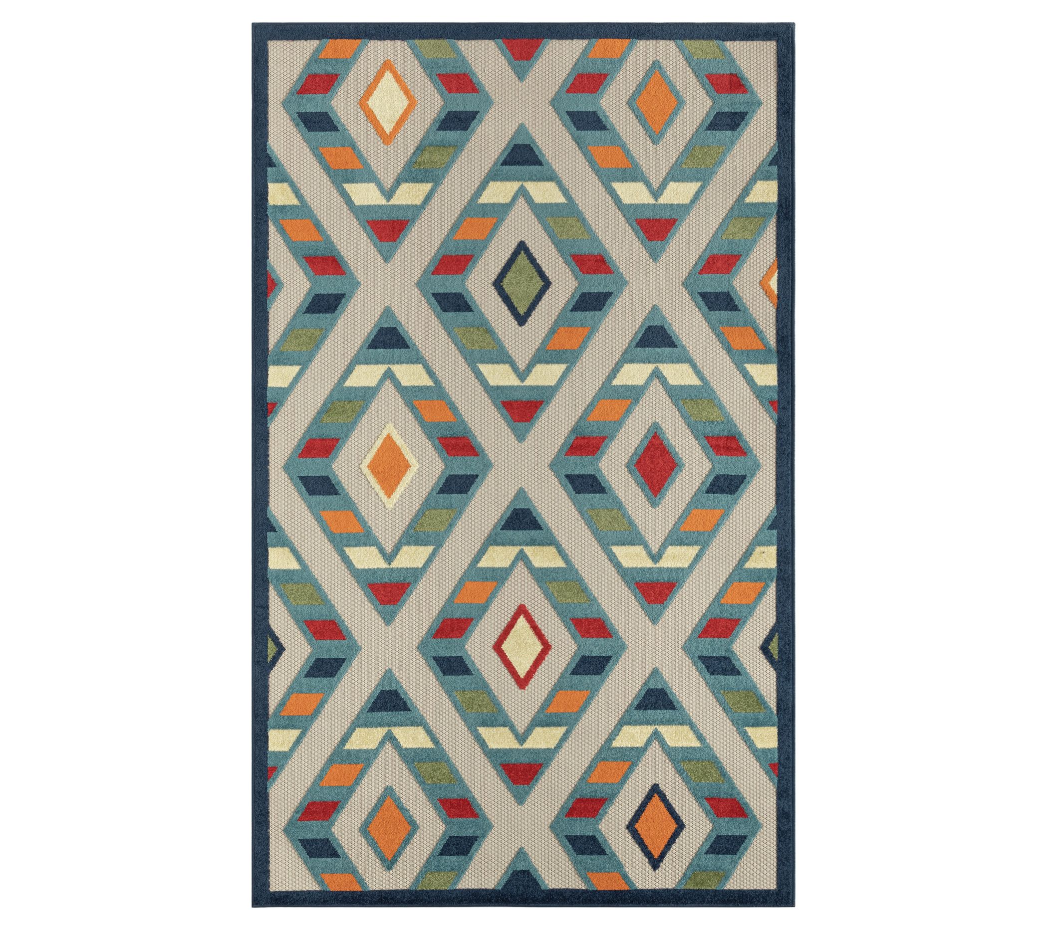 Ox Bay Diamond 2' x 3' Indoor Outdoor Area Rug