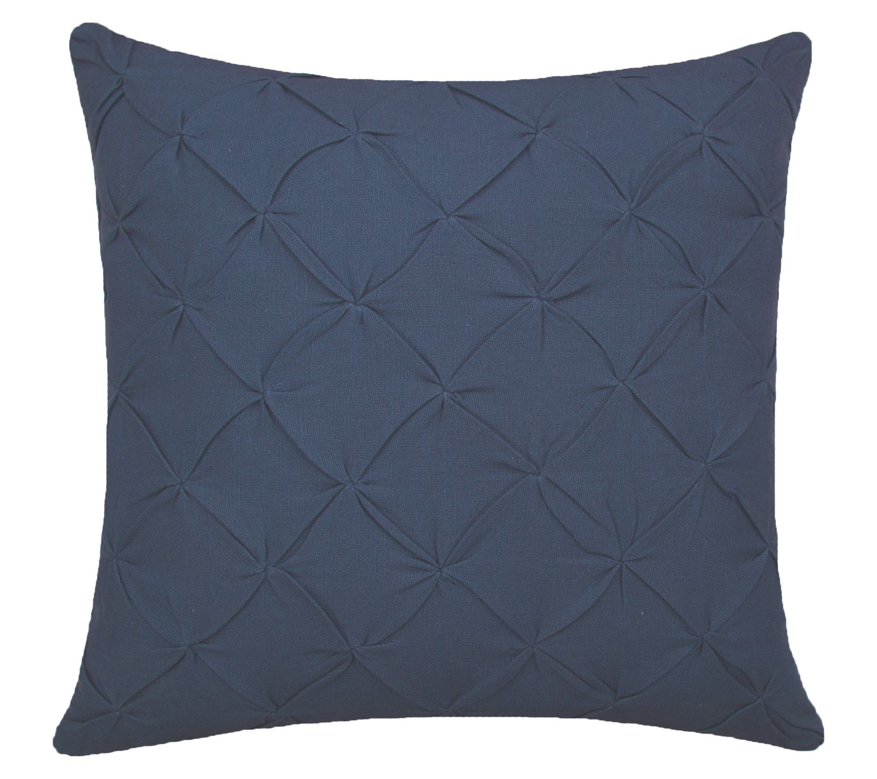 18" x 18" Diamond Tuck Solid Throw Pillow by Valerie