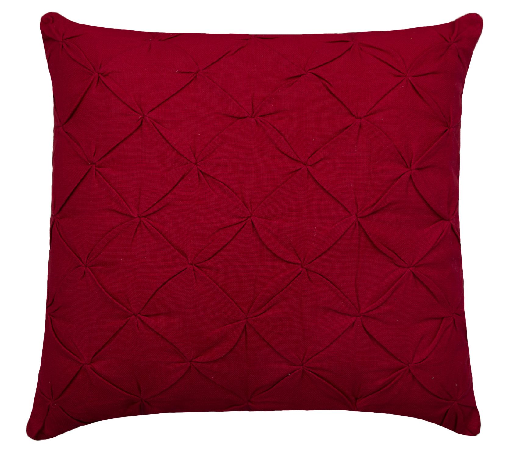 18" x 18" Diamond Tuck Solid Throw Pillow by Valerie