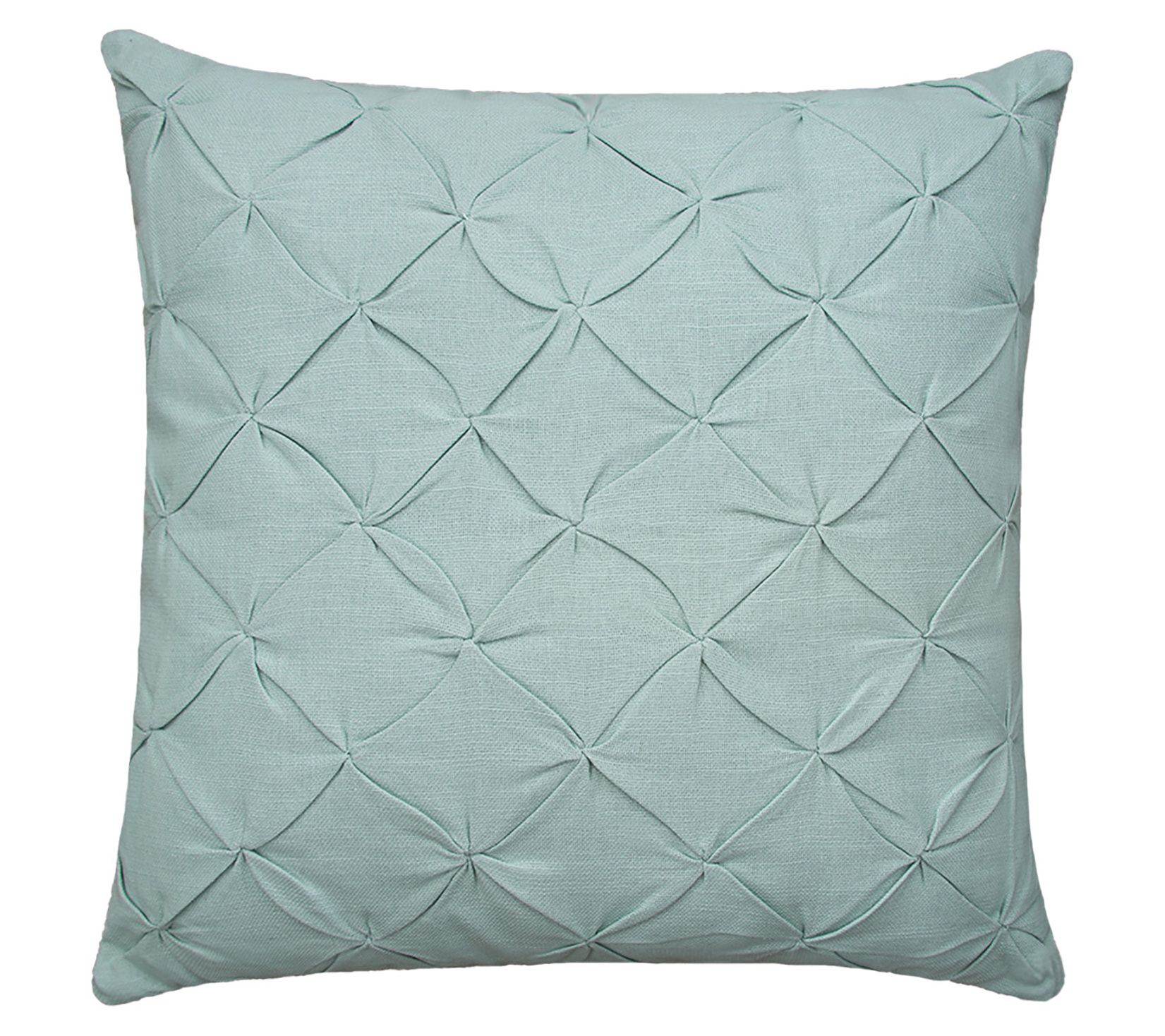 18" x 18" Diamond Tuck Solid Throw Pillow by Valerie