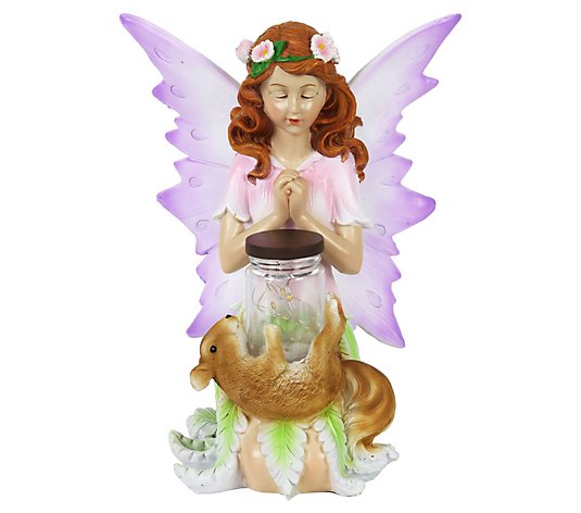 Exhart Solar Fairy with Firefly Jar