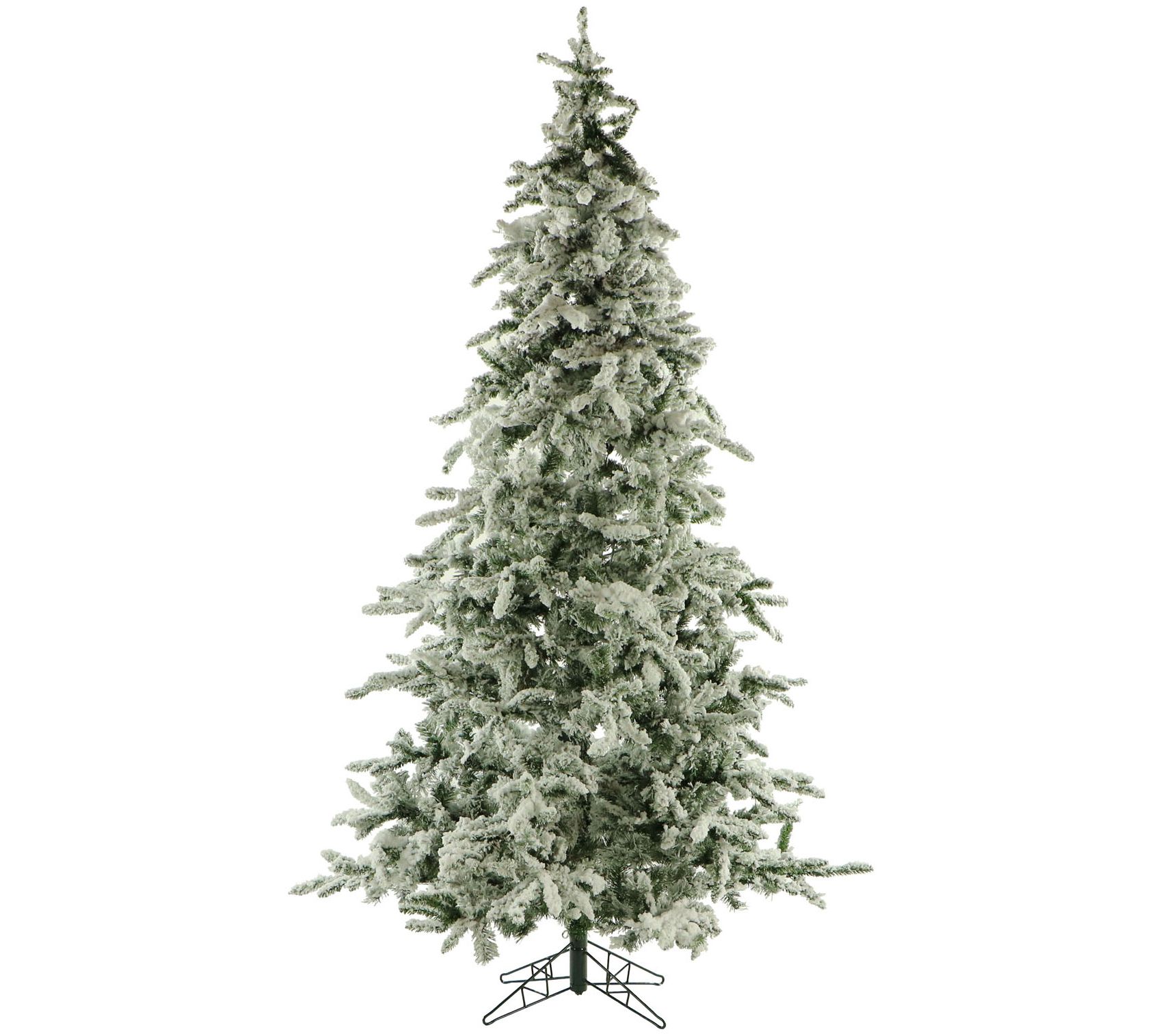 Fraser Hill Farm 9' Flocked Mountain Pine Multicolor Lit Tree - QVC.com