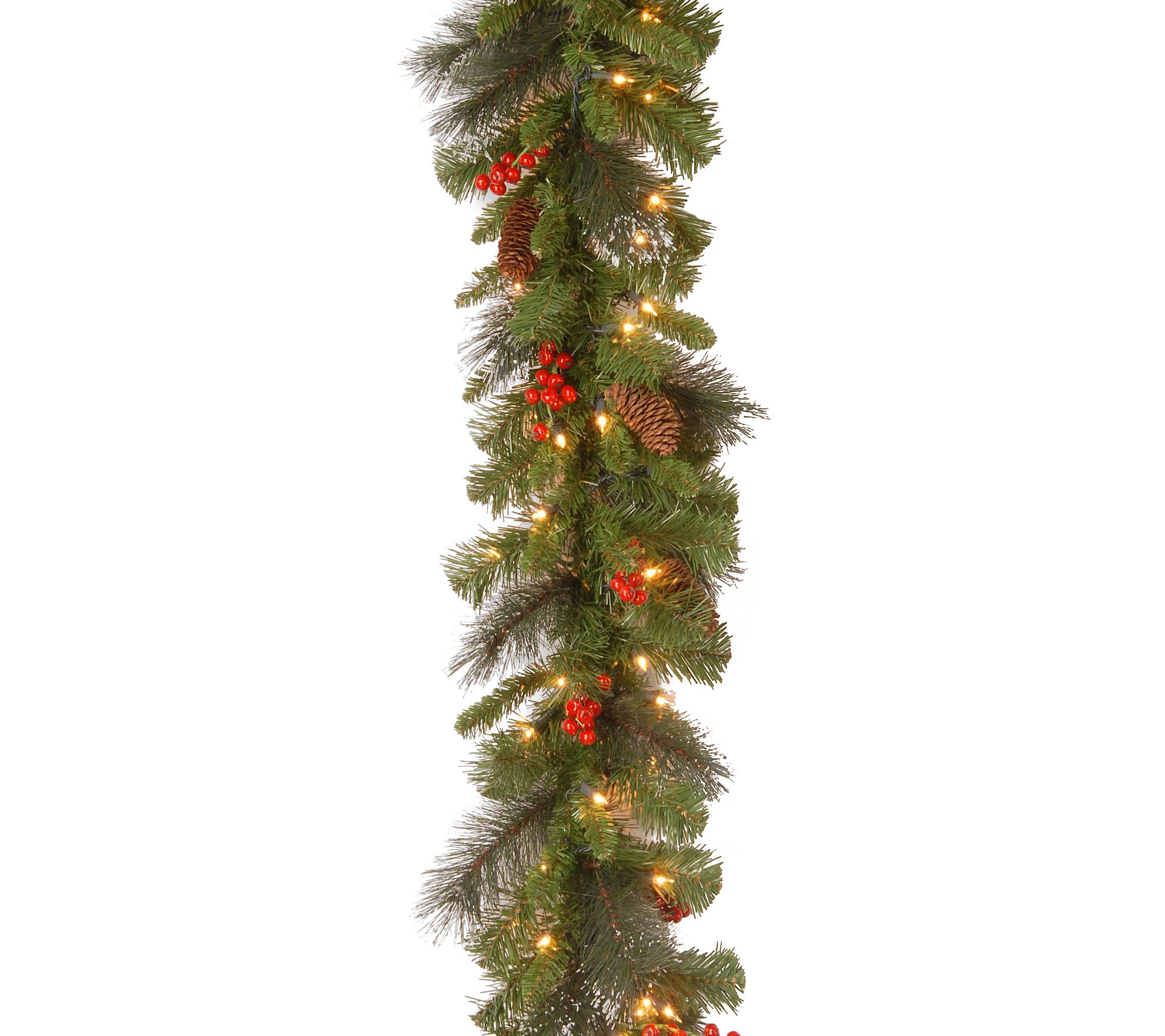 9 ft. Crestwood(R) Spruce Garland with Clear Li ghts