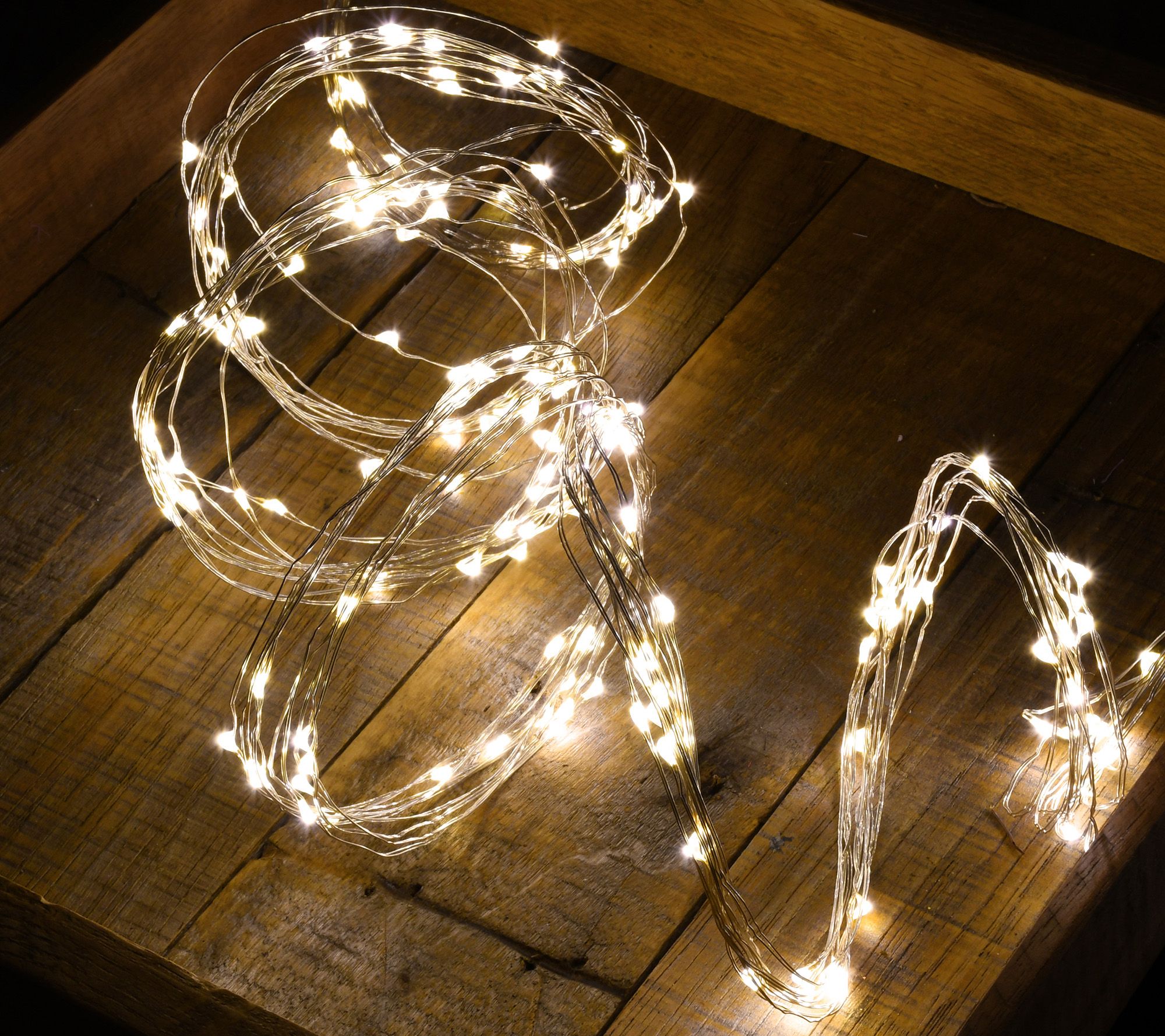 LumaBase Electric Multi Strand LED Fairy StringLights - QVC.com