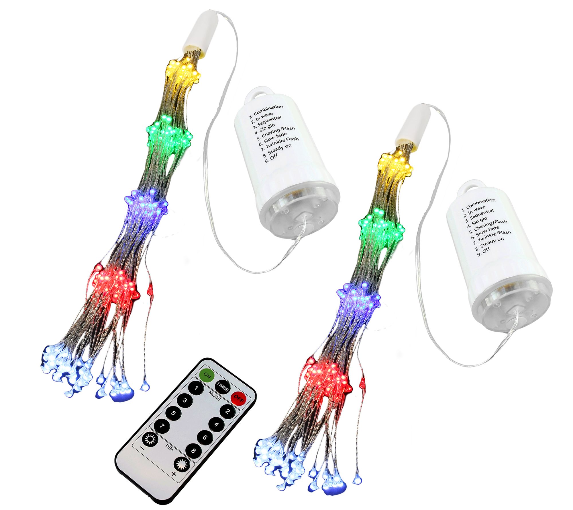 LumaBase Battery Operated Starburst LED LightsSet of Two