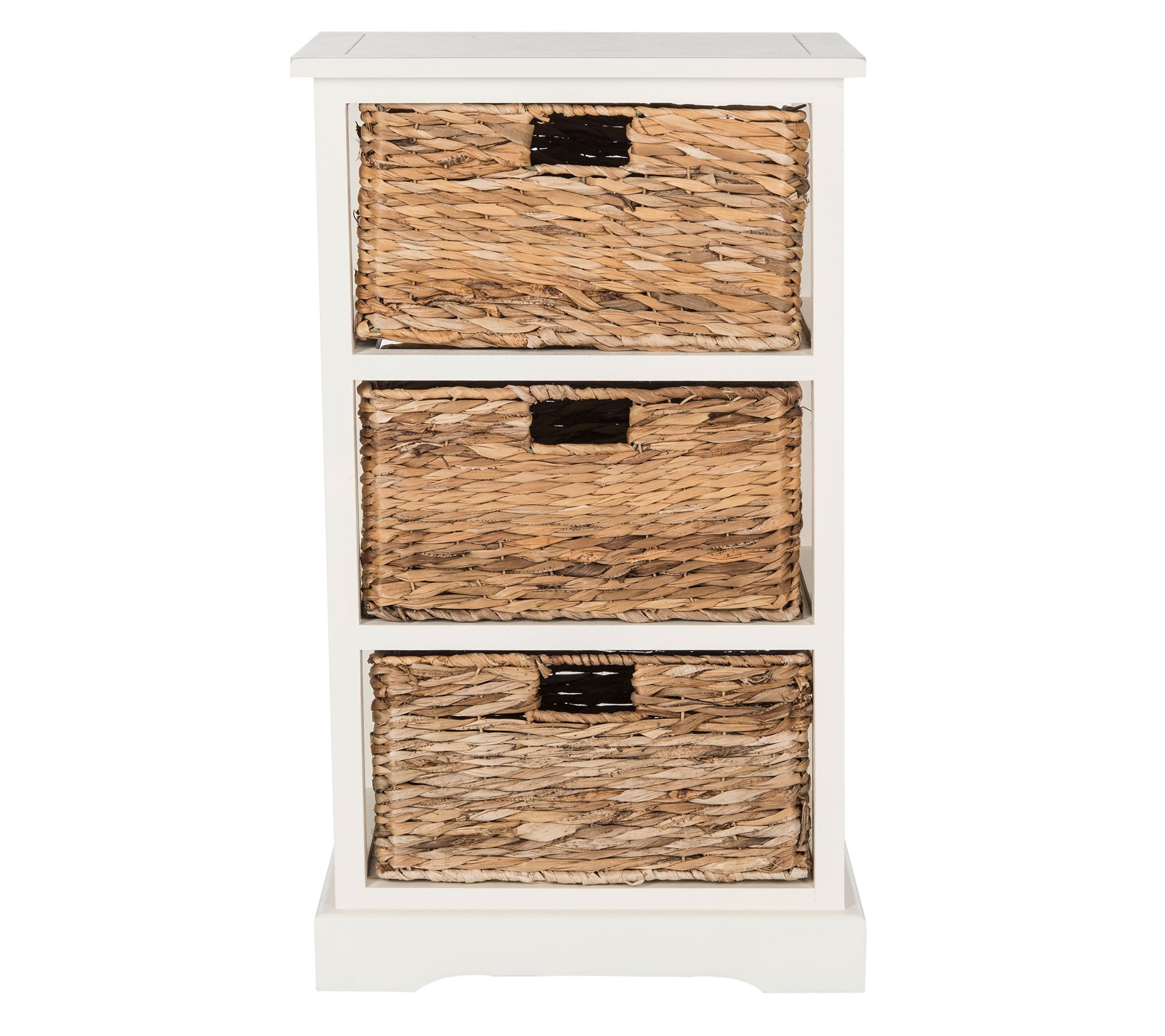 Safavieh Halle Three-Wicker Basket Storage SideTable