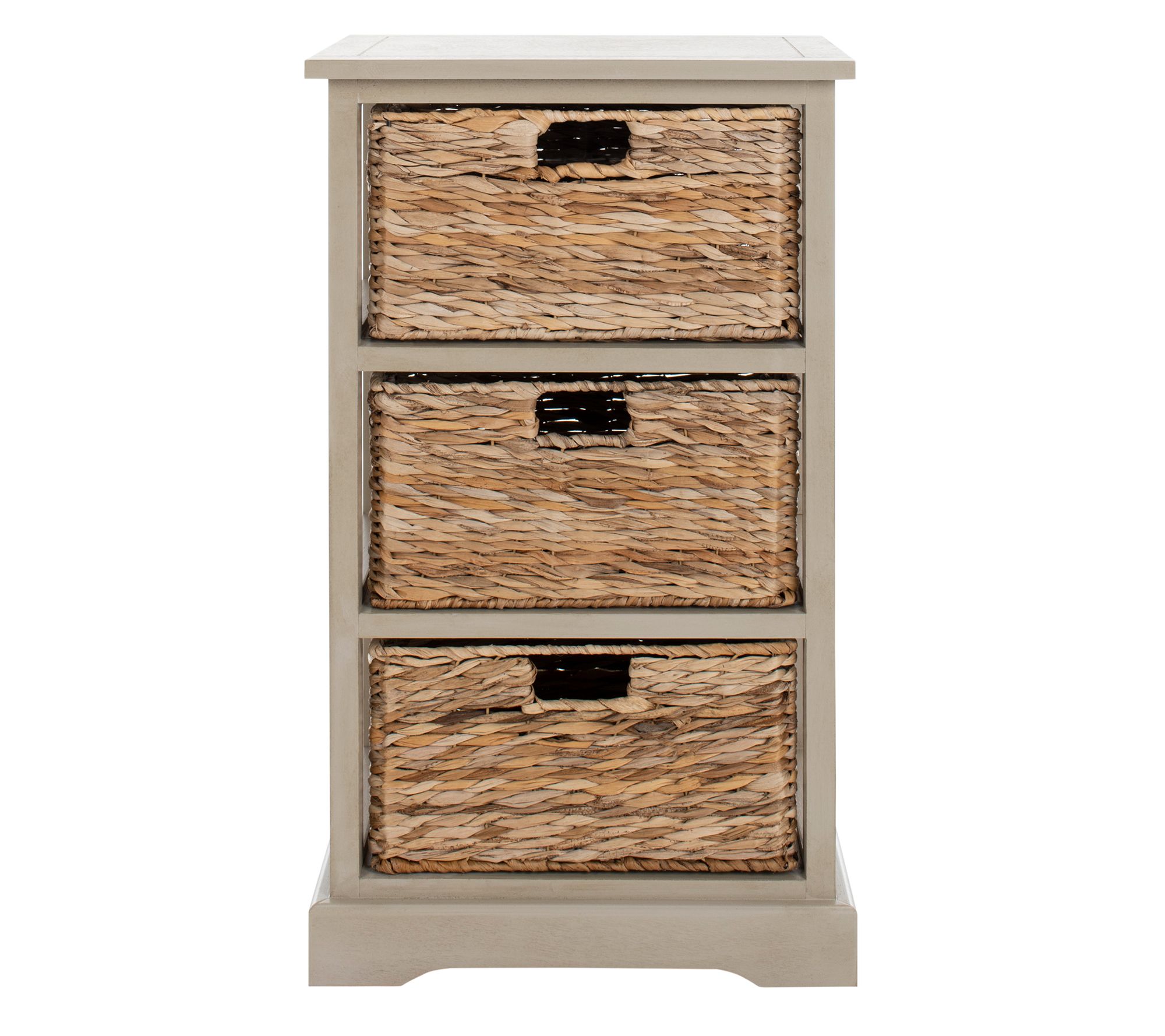 Safavieh Halle Three-Wicker Basket Storage SideTable