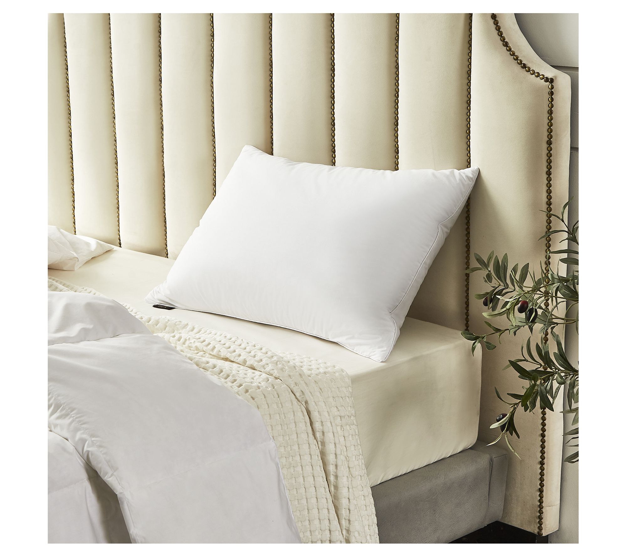 Farm To Home 2PK 100 Cotton Cv F&D Pillows KingMed/Firm