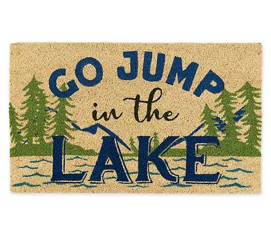 Design Imports Go Jump in the Lake Doormat