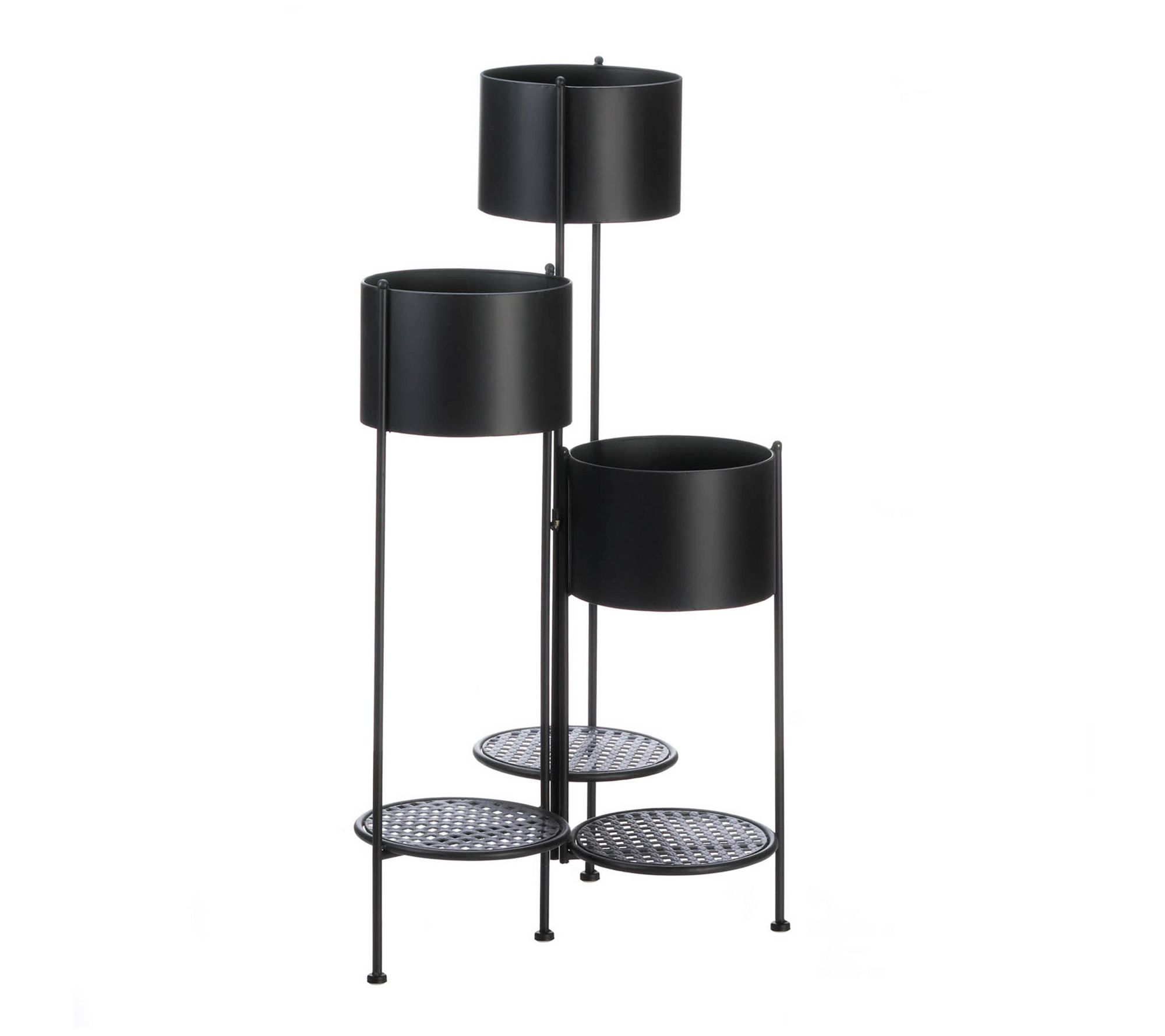 Zingz & Thingz 3 Tier Barrel Bucket Plant Stand
