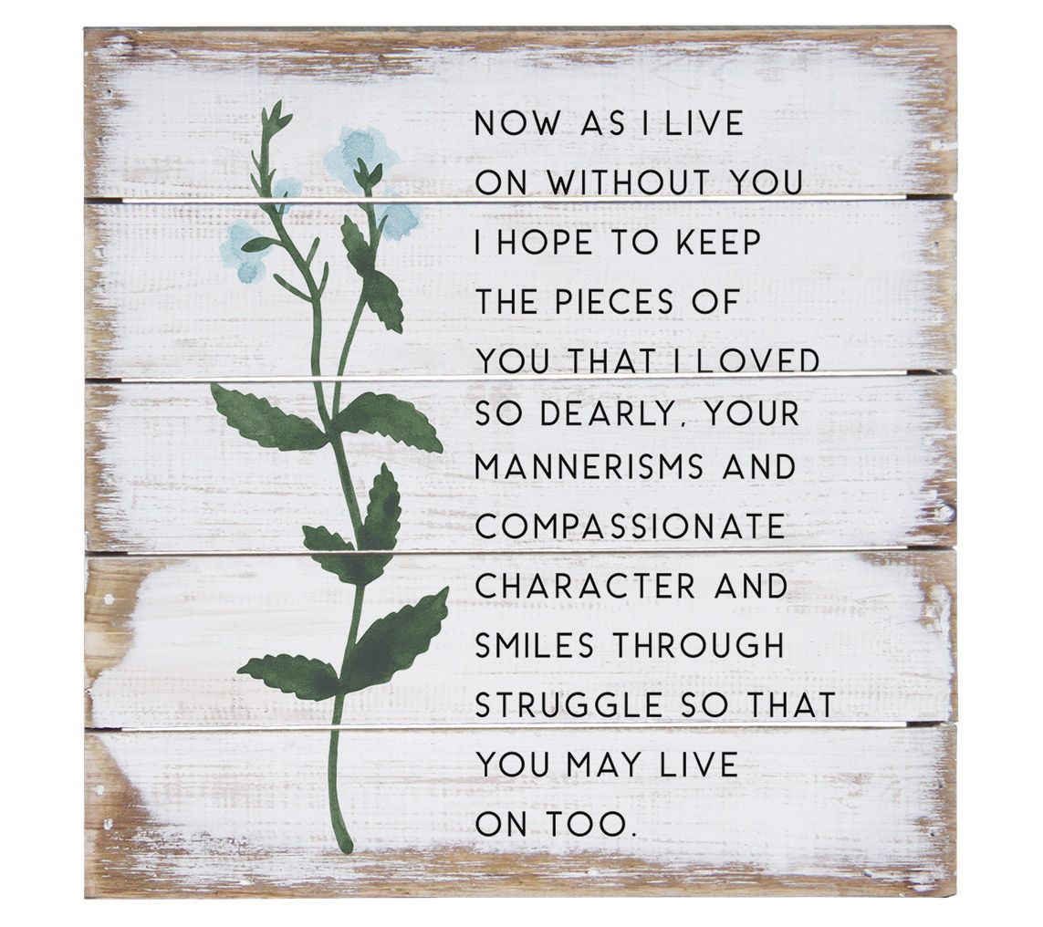 Sincere Surroundings. 8" As I Live. Pallet Petite.