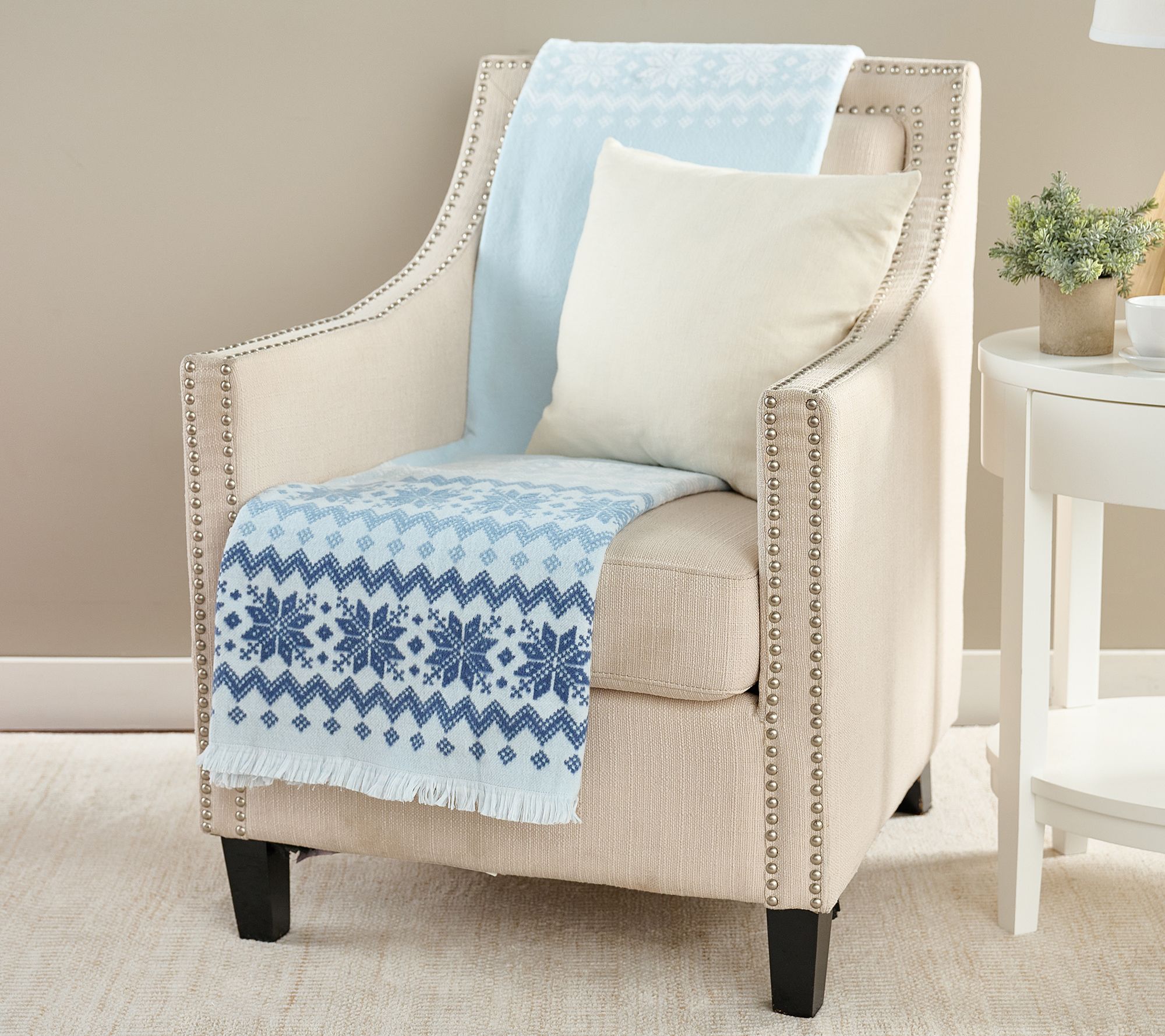 Home Reflections Fairisle Jacquard Throw