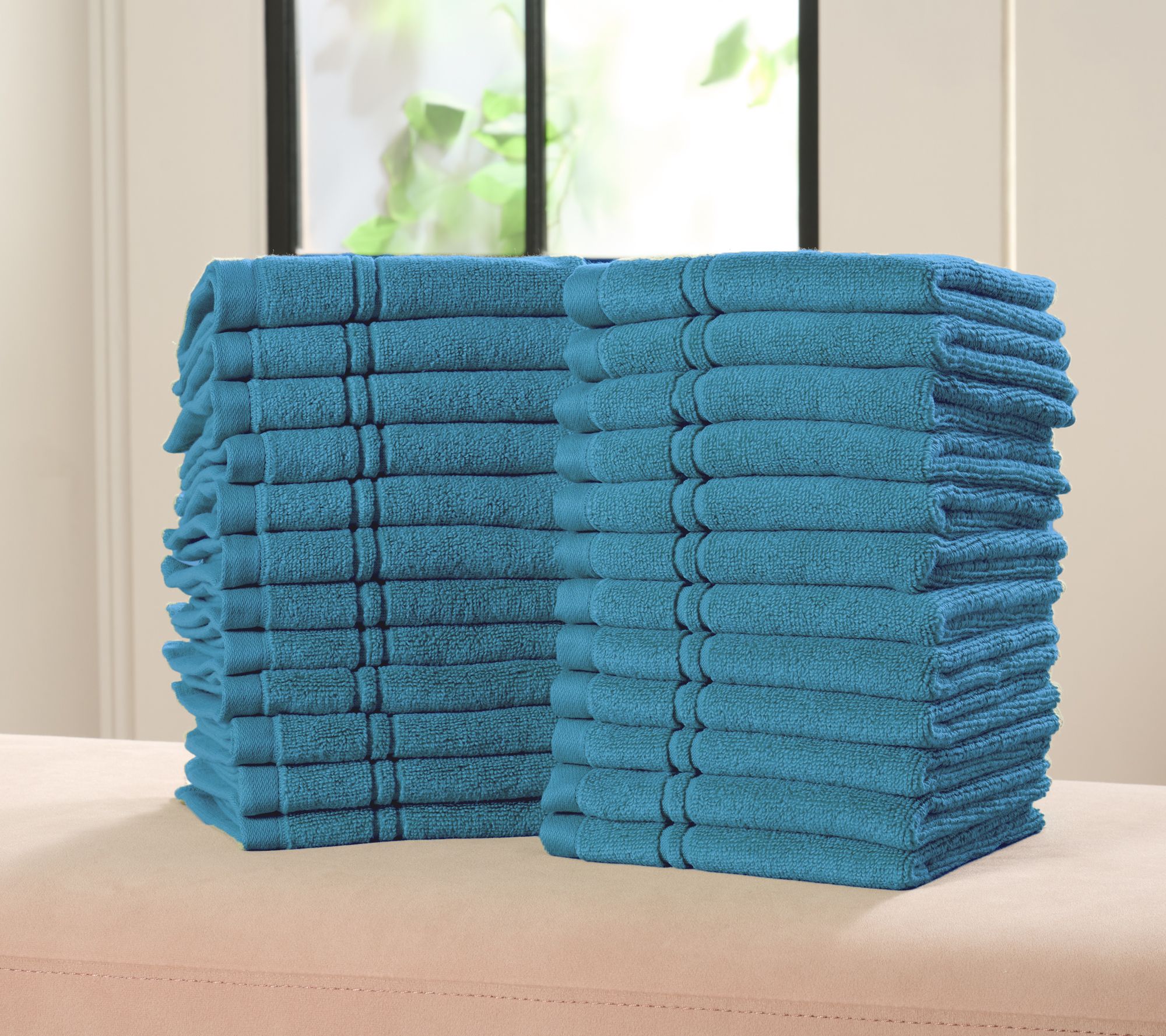 Home Reflections 100% Cotton 24-pc Washcloths