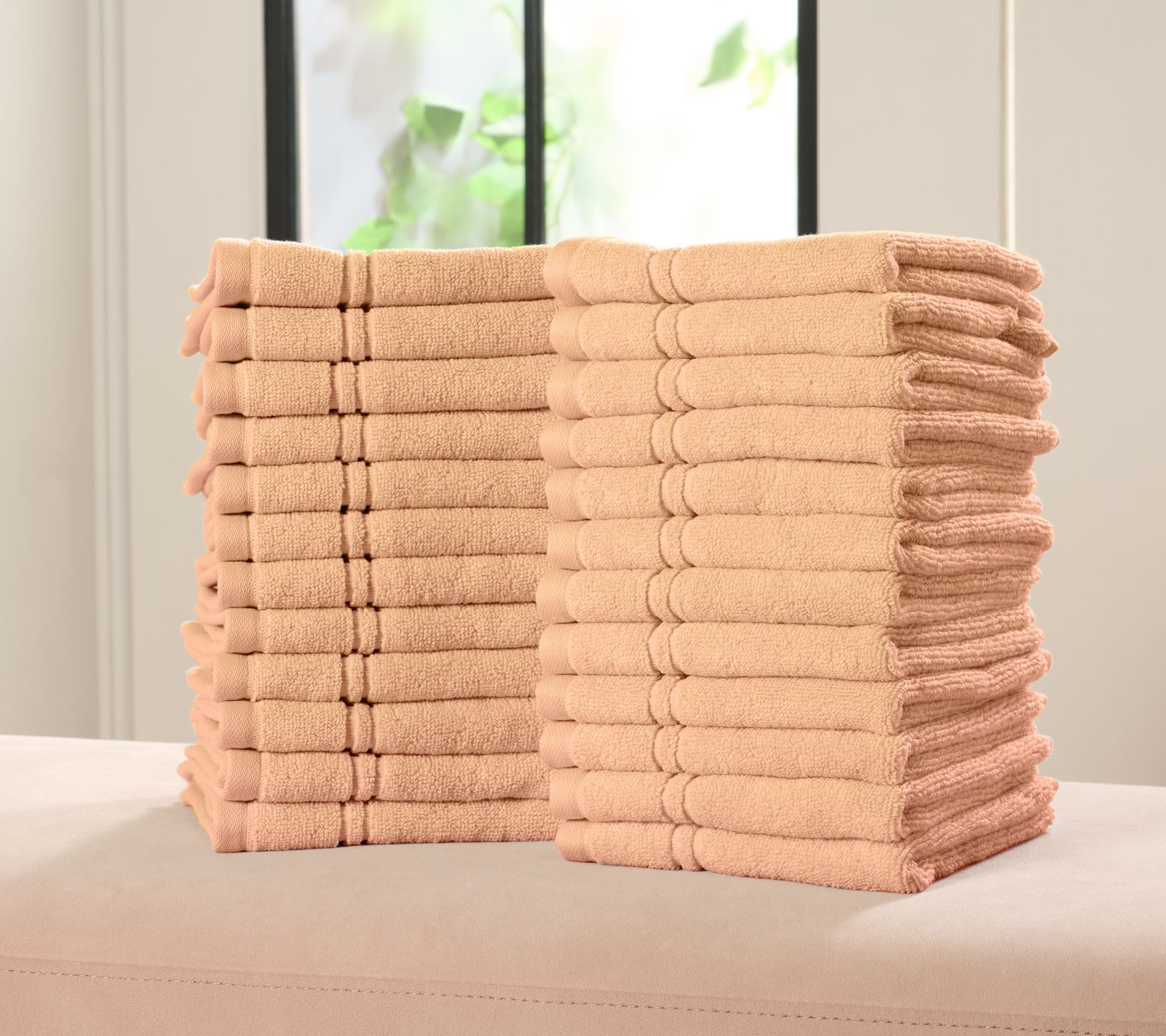 Home Reflections 100% Cotton 24-pc Washcloths