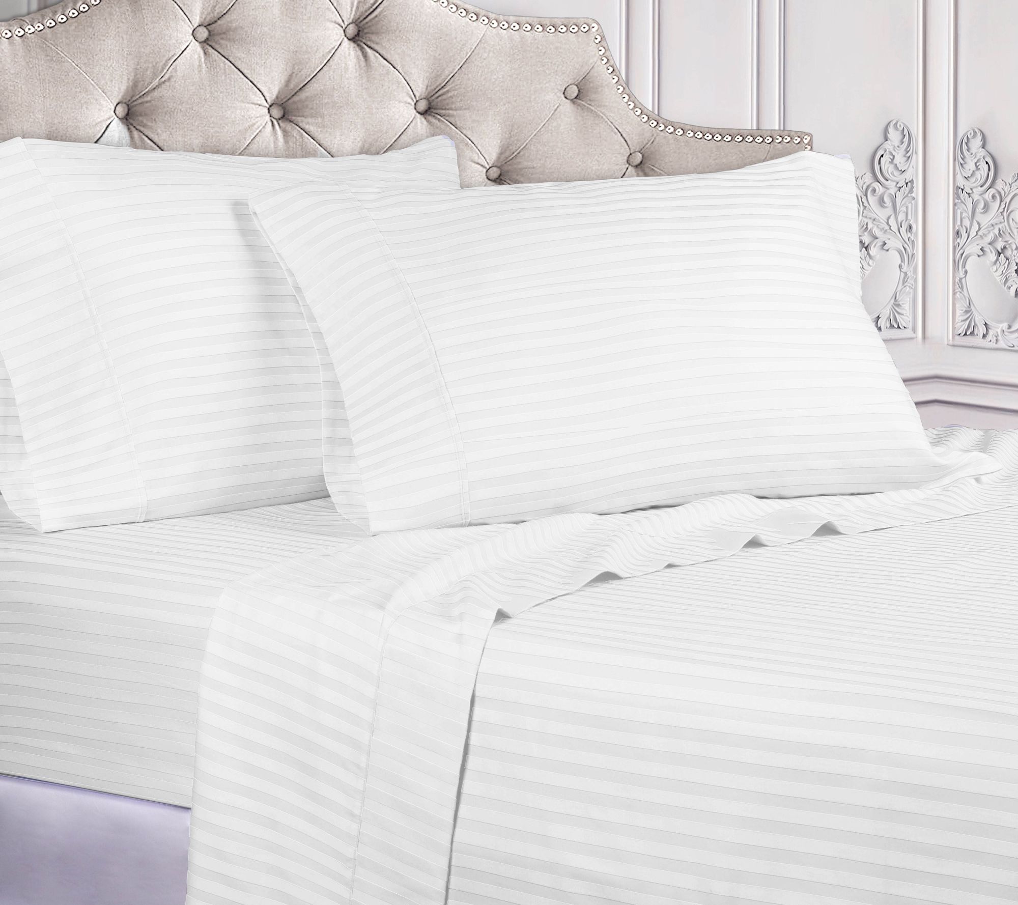 Superior 400TC Egyptian Cotton Stripe Sheet S et, Twin XL