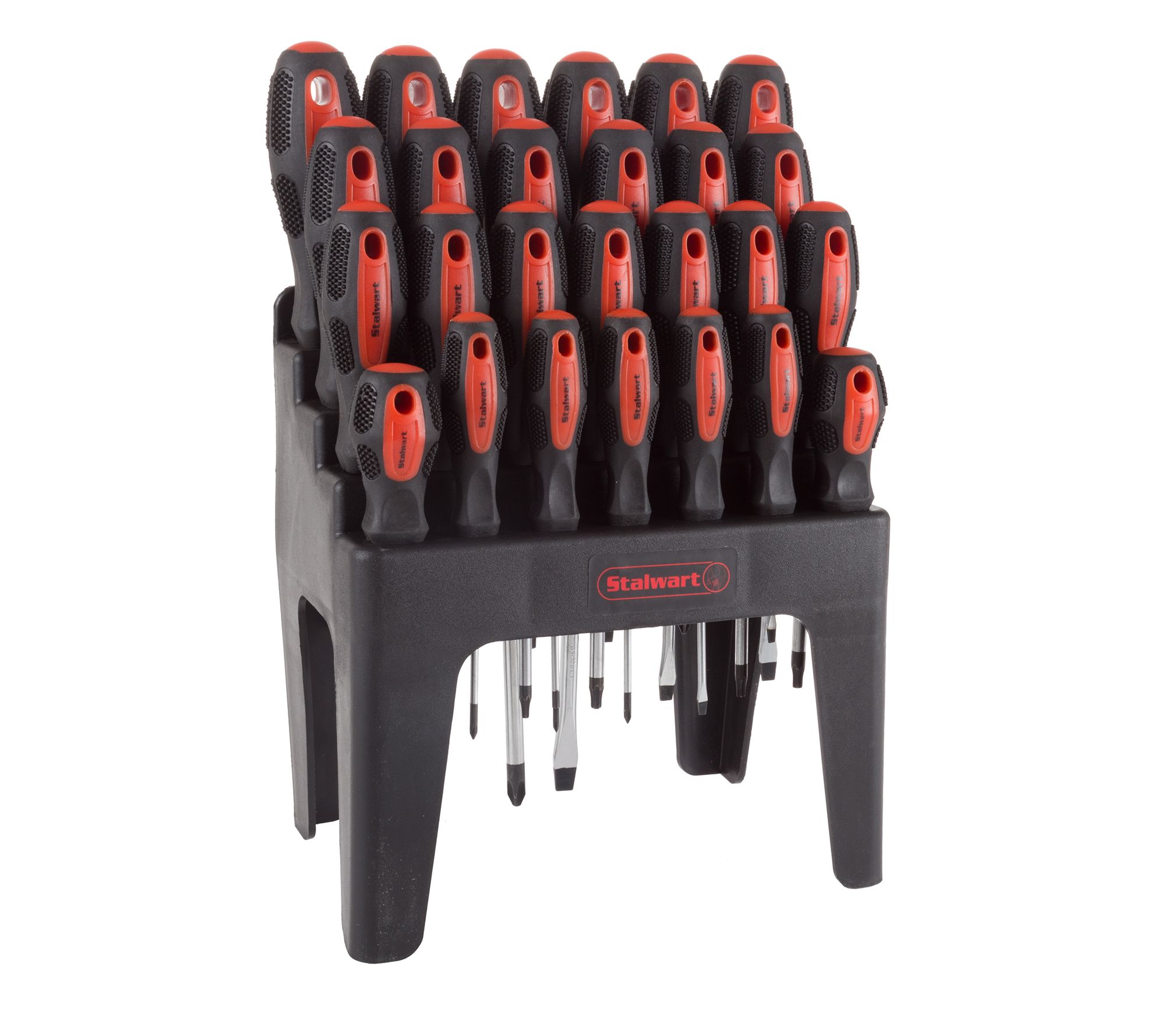 Stalwart 26 Pc Screwdriver Set w/Mount, Stand, Magnetic Tips