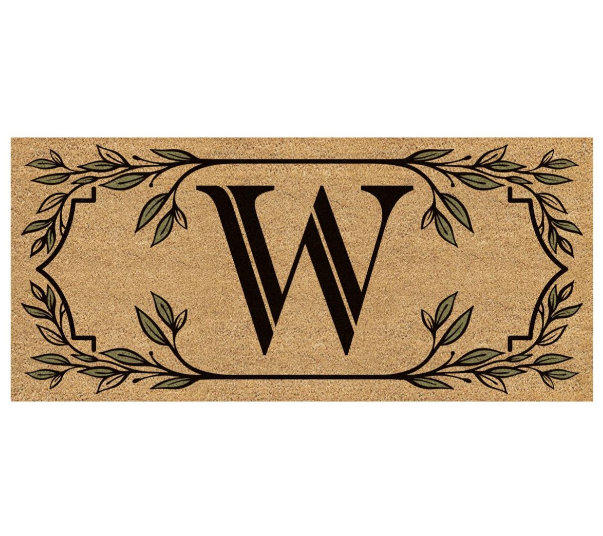 Evergreen Flocked Coir Monogram Sassafras SwitcMat Insert