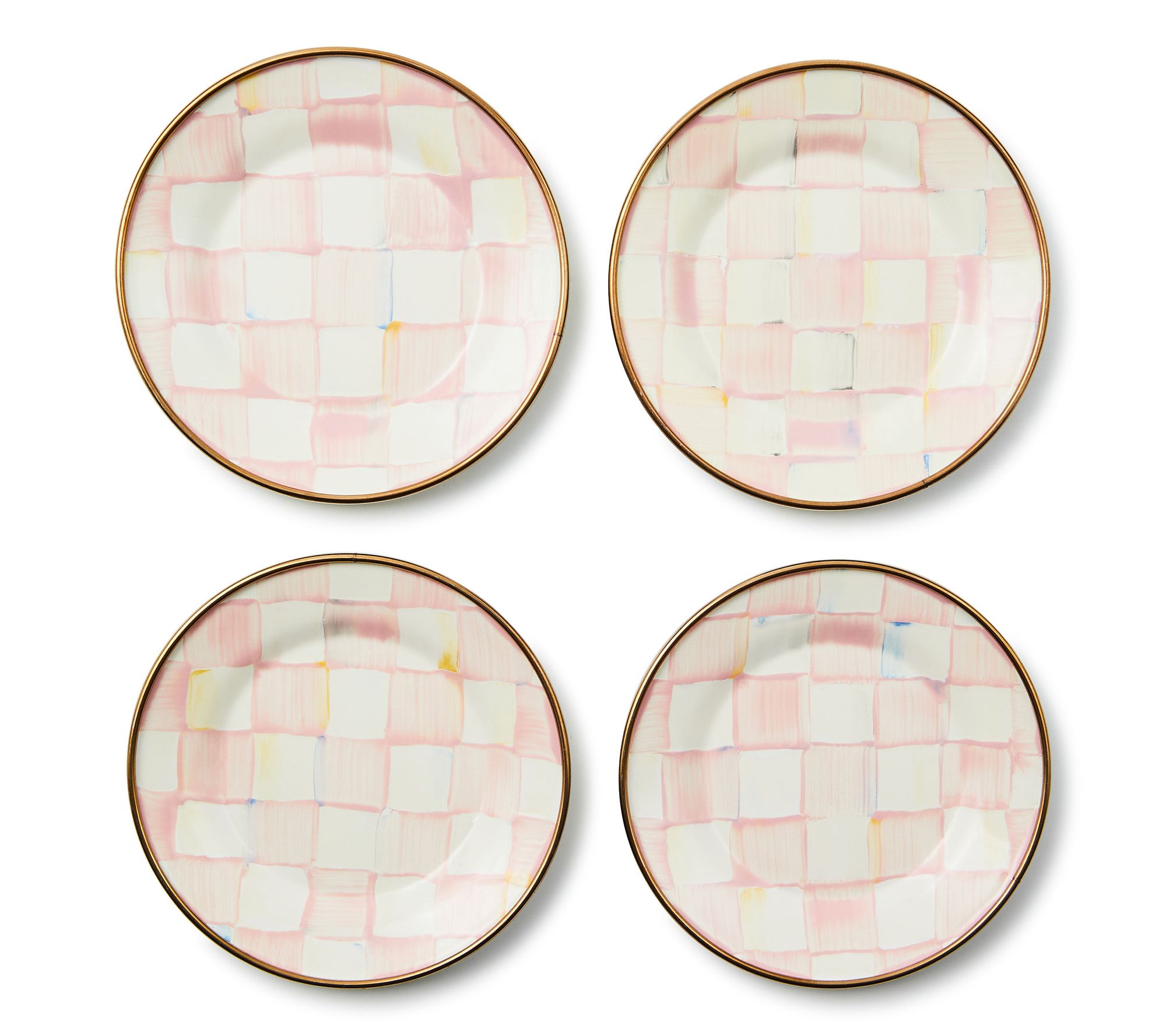 MacKenzie- Childs Set of 4 Appetizer Plates