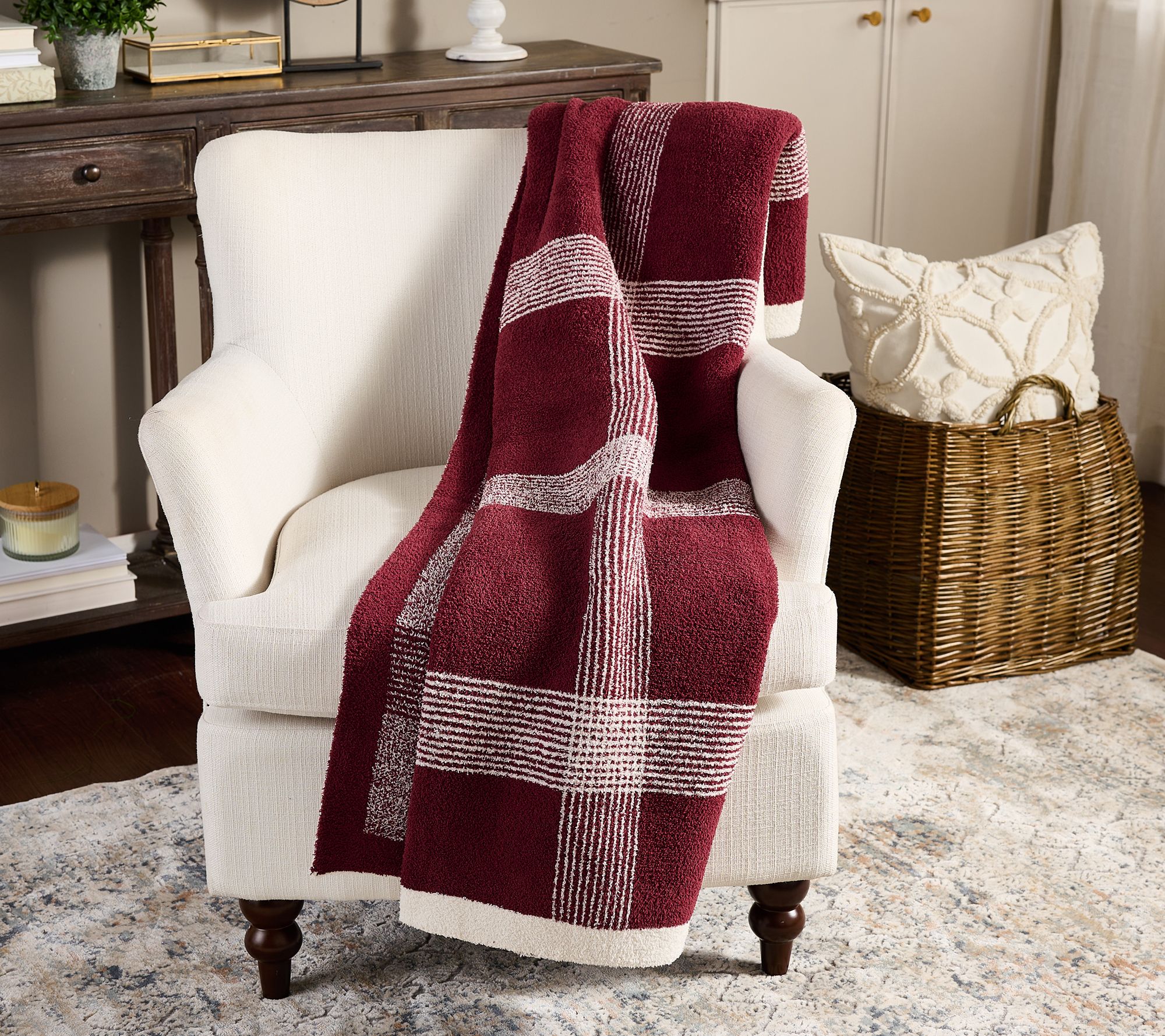 Barefoot Dreams CozyChic Classic Plaid 45"x60" Blanket