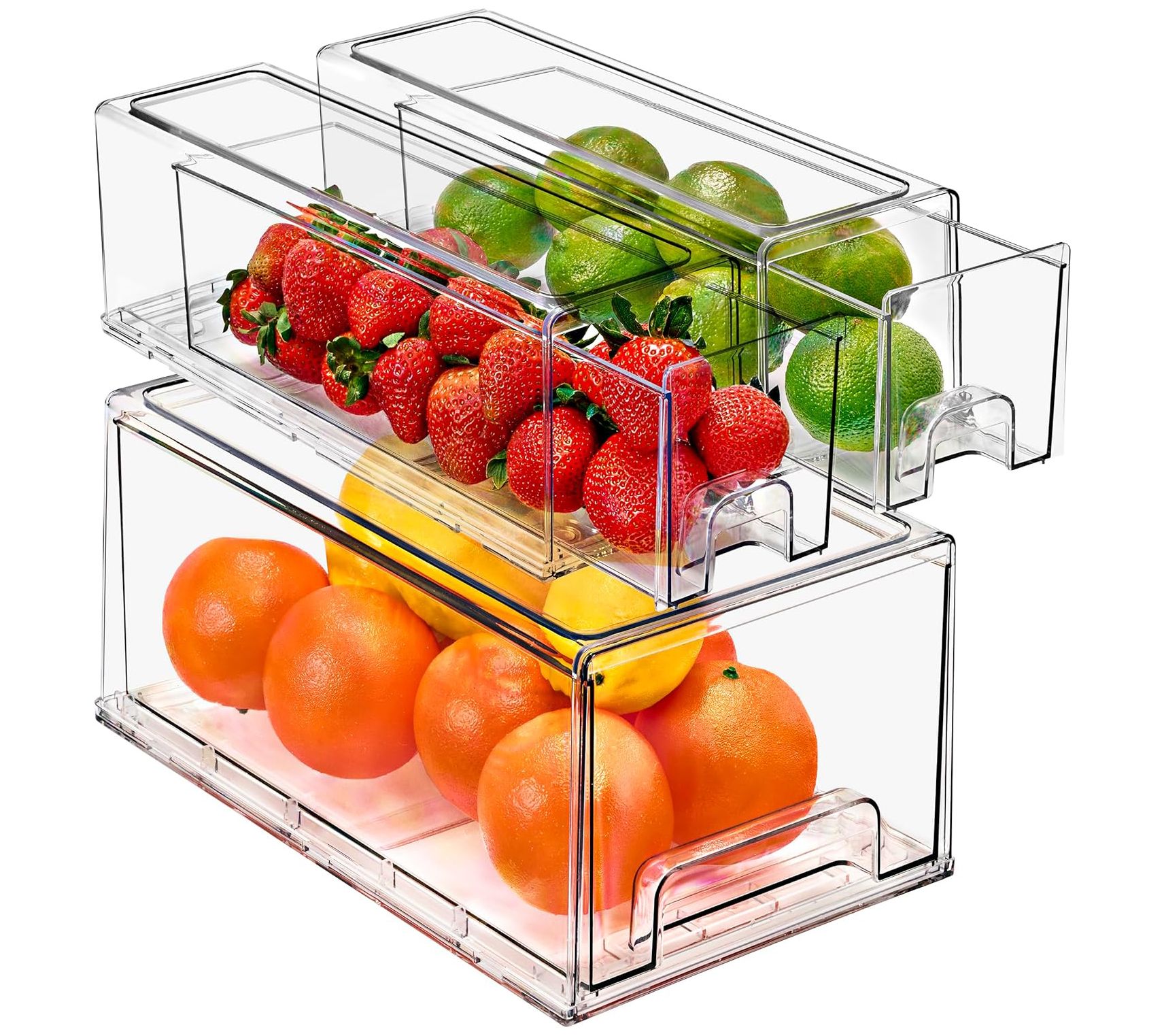 Sorbus 3 Piece Fridge Drawers (1 Large, 2 Sma ll)