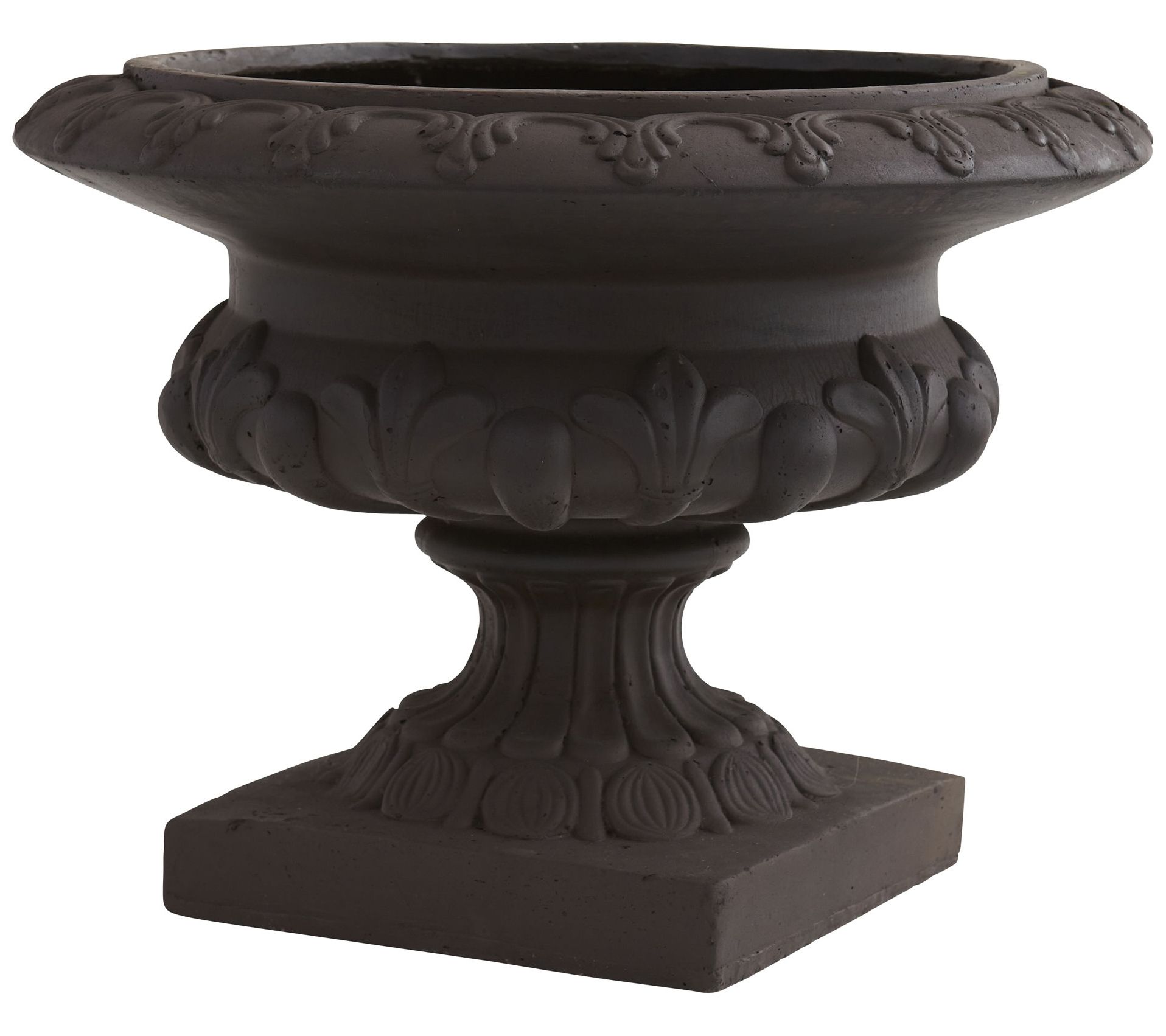 Nearly Natural Iron Finished Decorative Urn