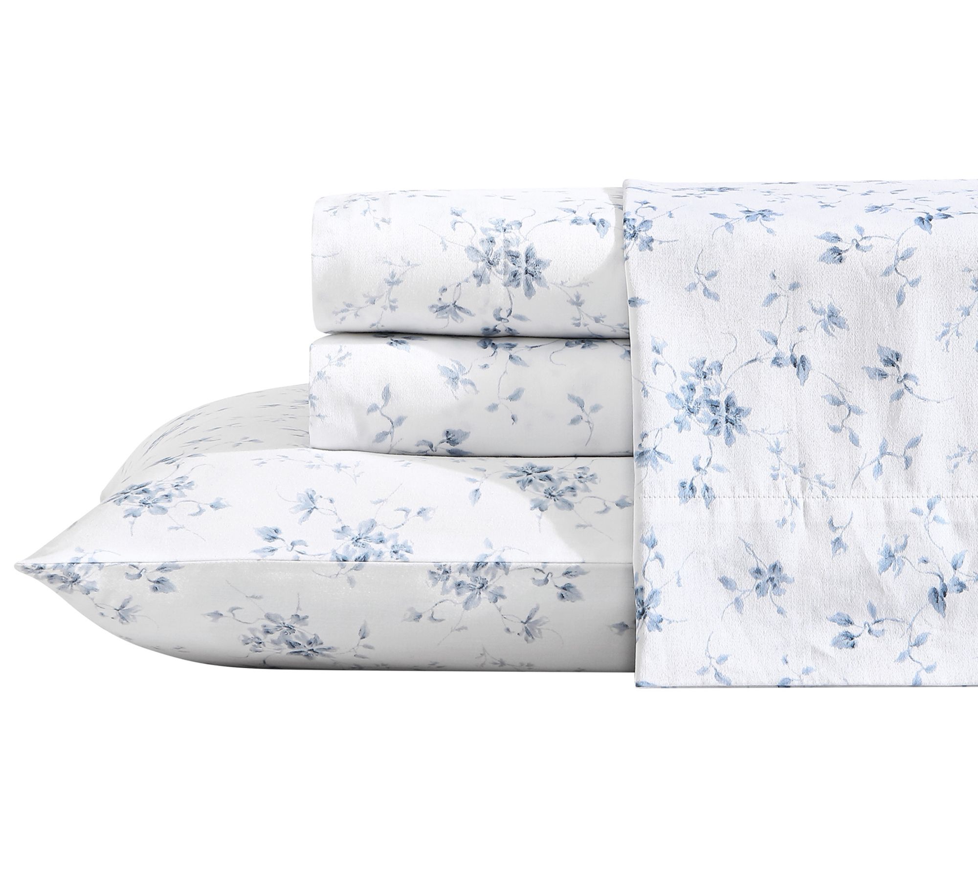 Laura Ashley Mu se 300 Thread C ount Premium Co tton Sheet Sets