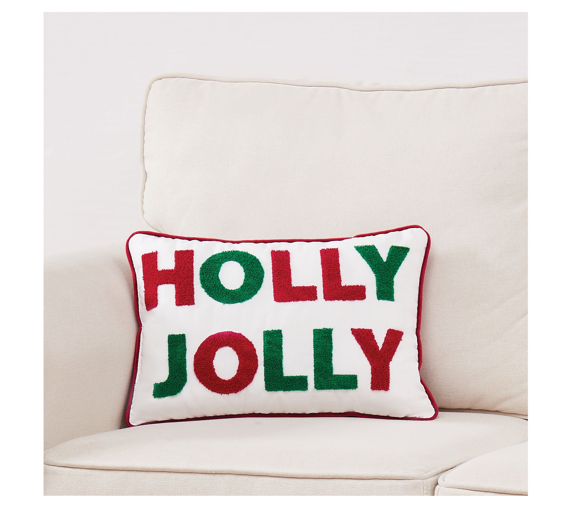 Truly Soft Holly Jolly 12x20 Decorative Pillow
