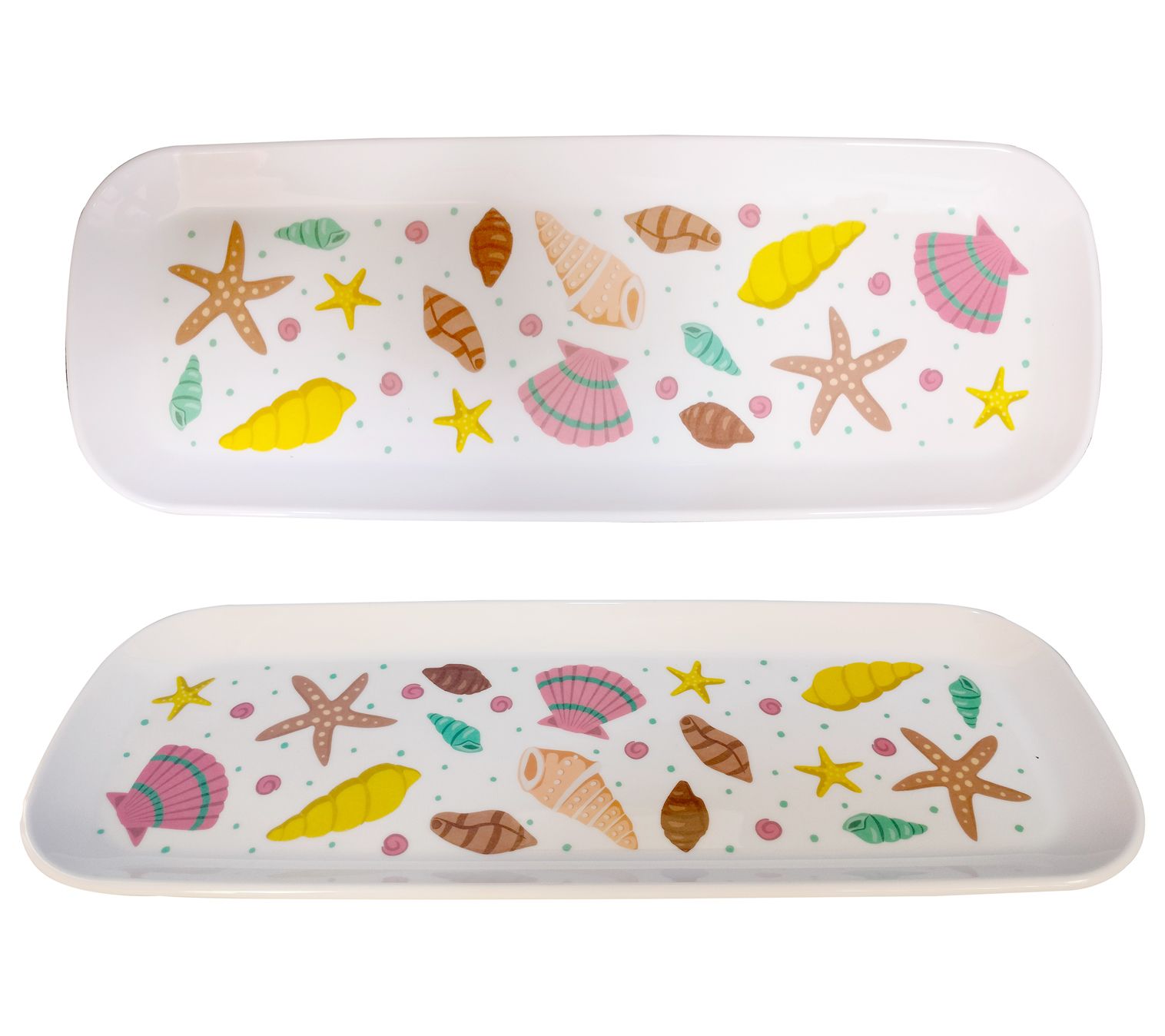 "As Is" Temp- tations Seasonal Set 2 Melamine Serving Trays