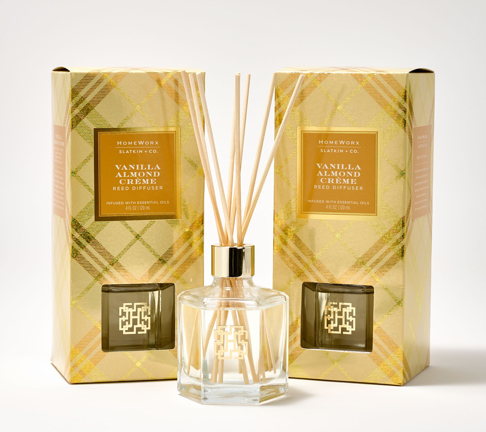 HomeWorx by Slatkin + Co. S/2 Spruce & Clove Reed Diffusers - QVC.com