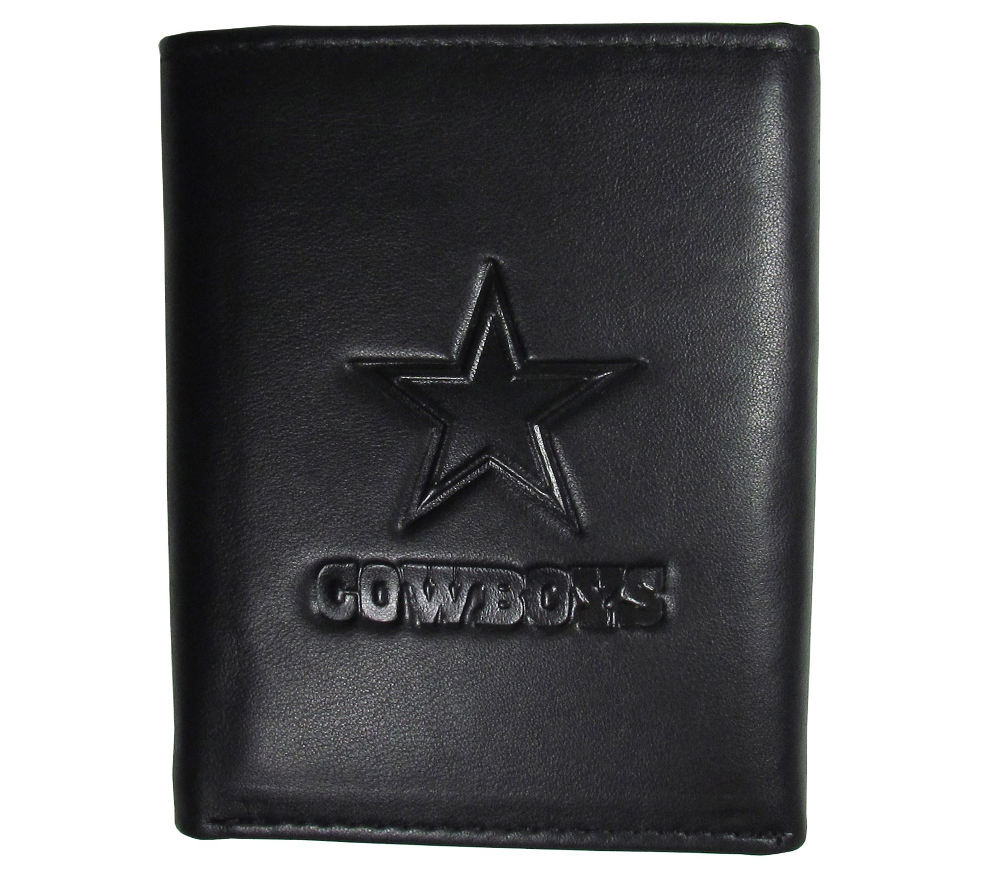 Siskiyou Sports NFL Embossed Leather Tri-fold Wallet