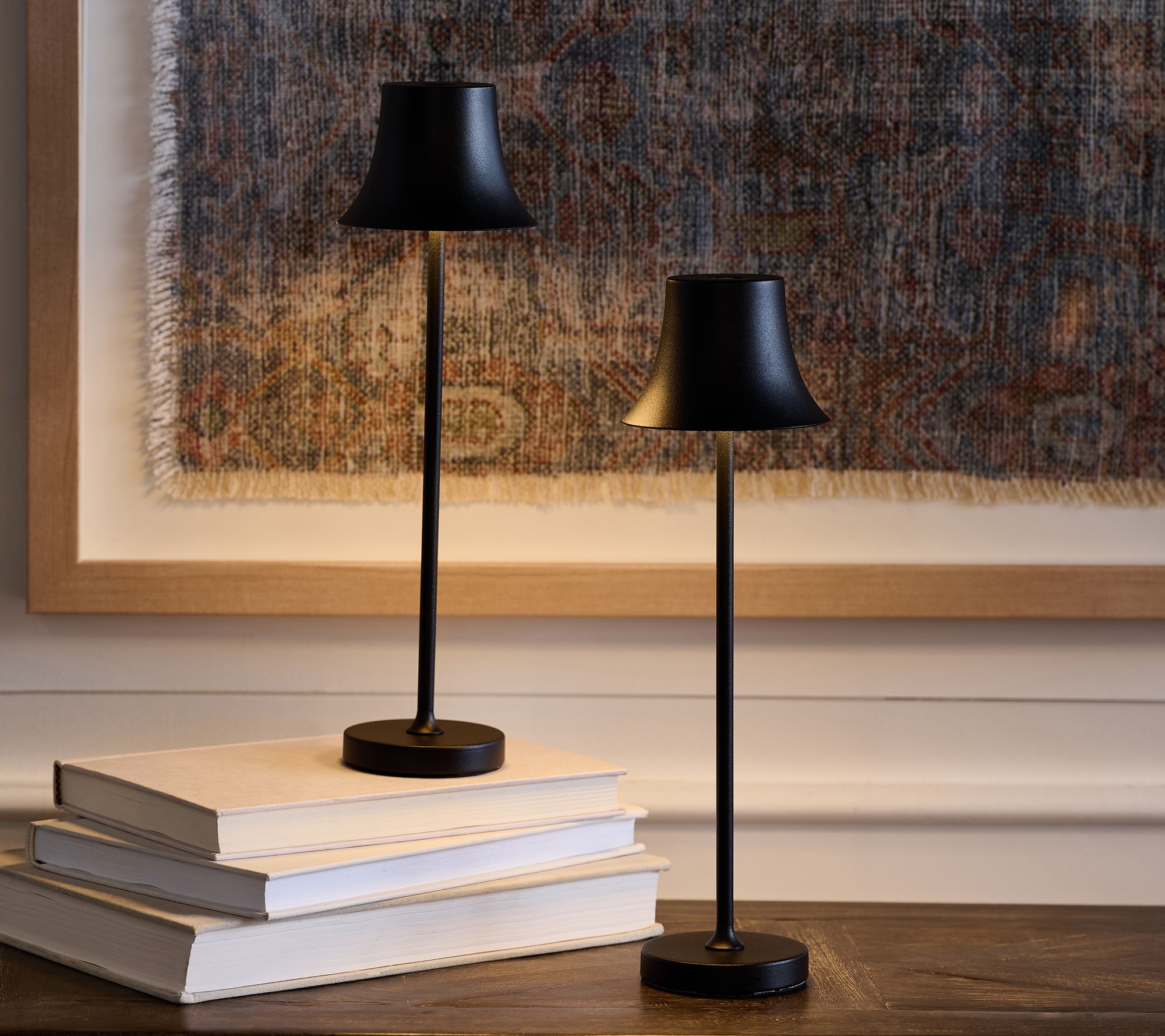 "As Is" Set of 2 12" Everywhere Touch Lamps w/ Dimmer- Valerie