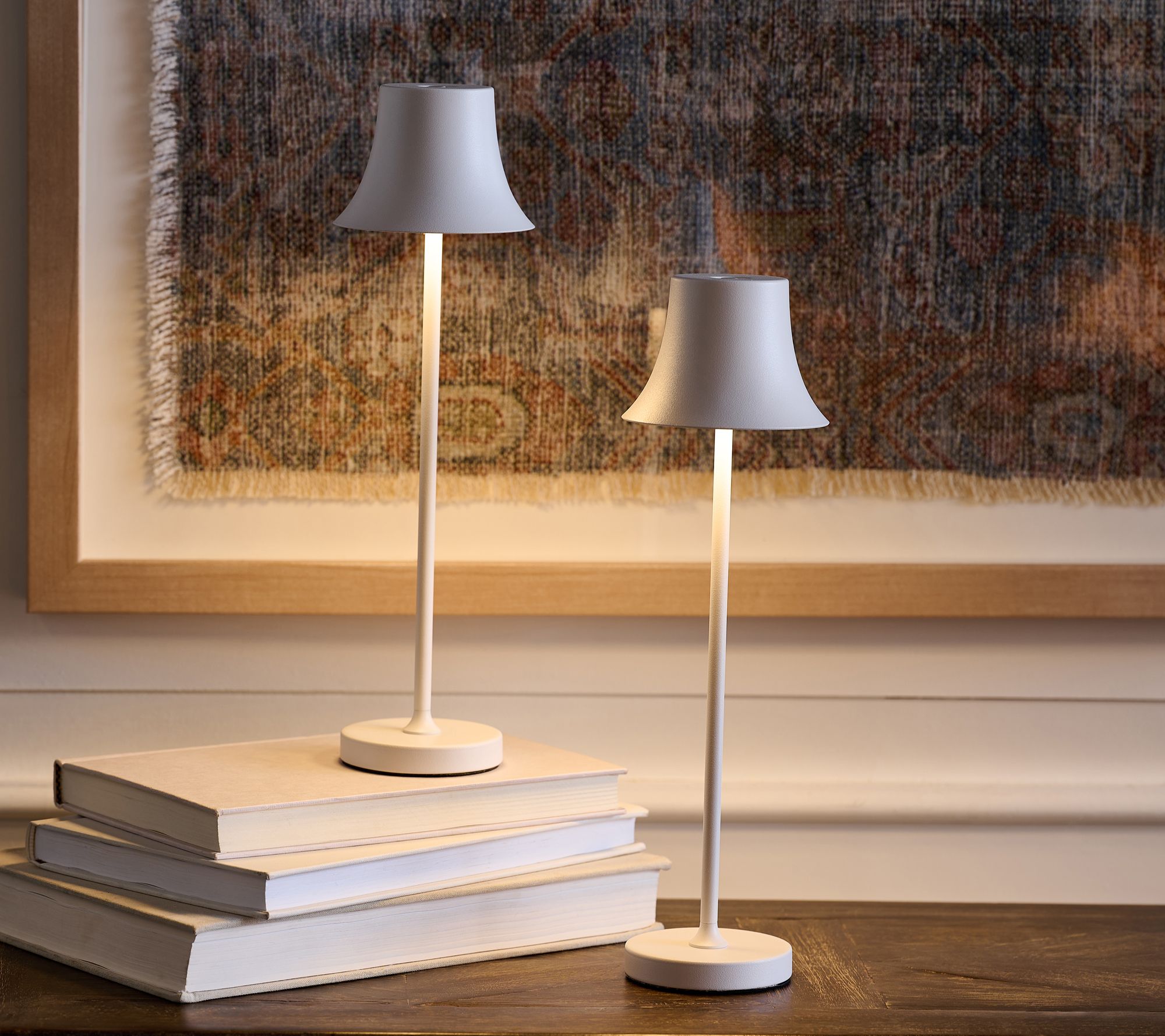 "As Is" Set of 2 12" Everywhere Touch Lamps w/ Dimmer- Valerie