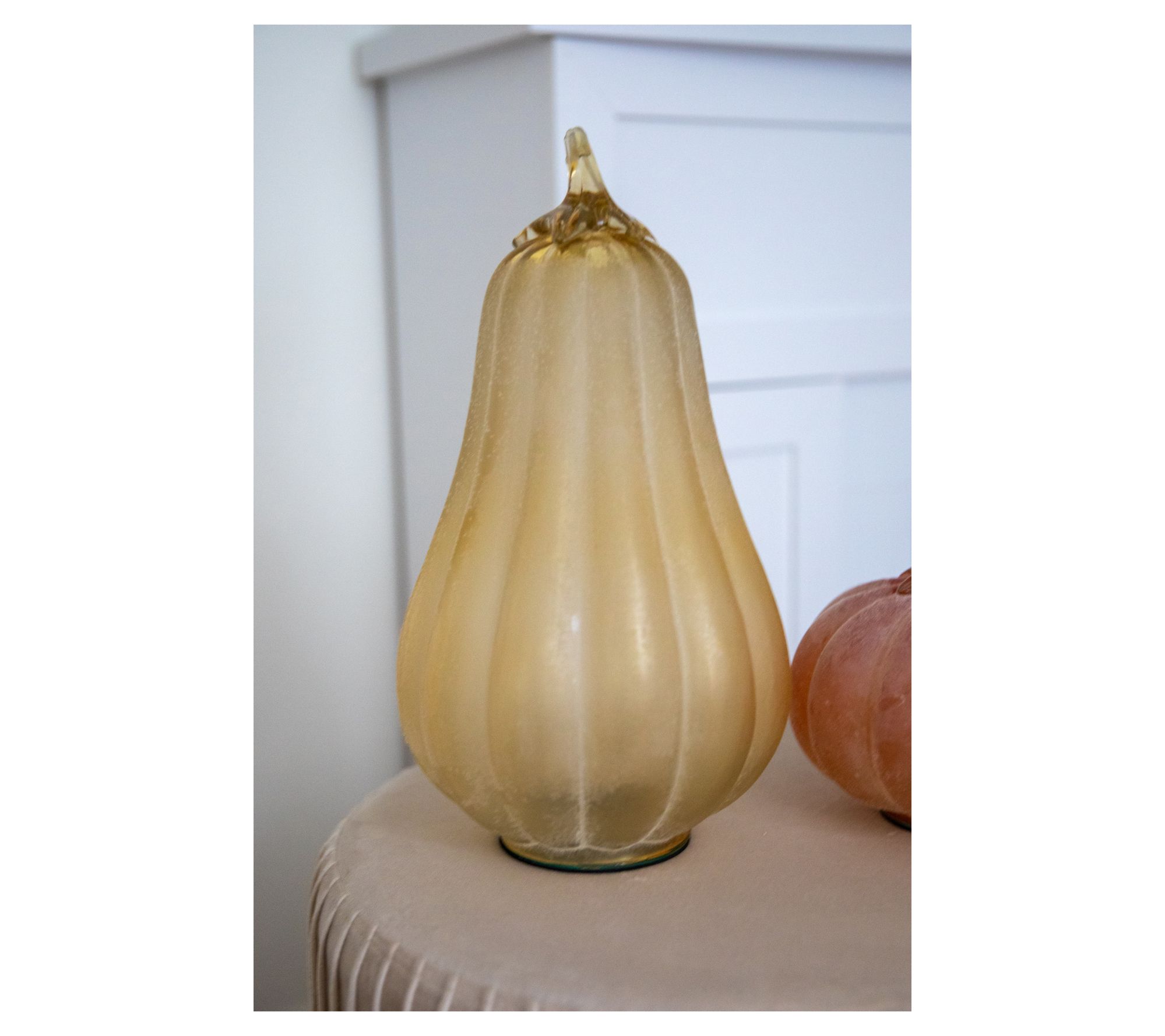 13.25" Frosted Glass Gourd by Lauren McBride