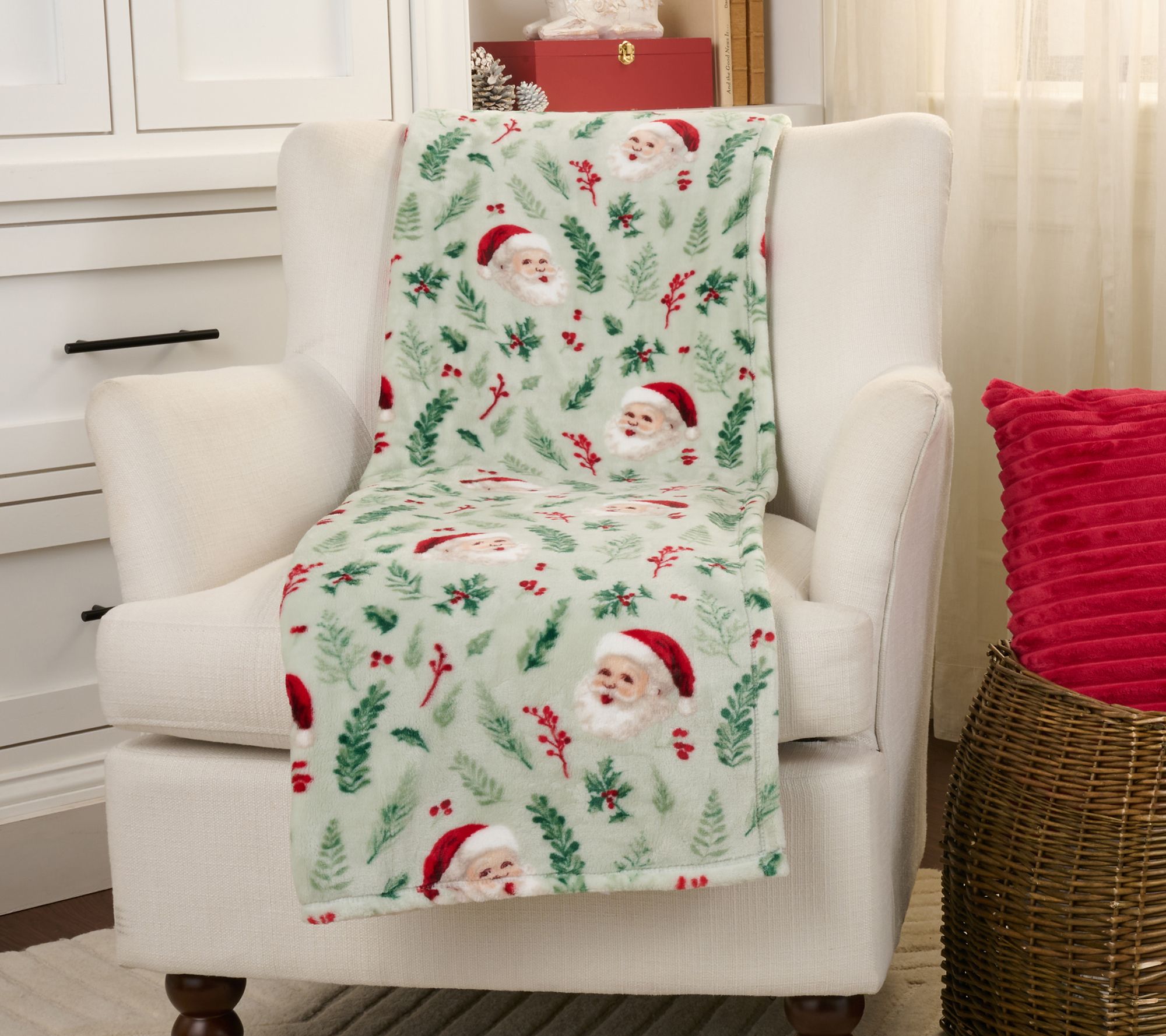  Berkshire Whimsical Holiday 60x70 Plush Throw