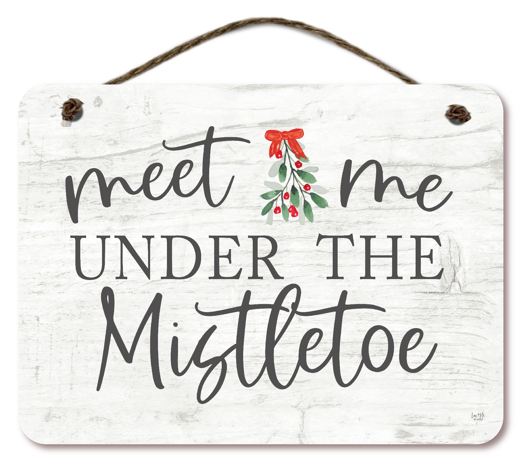 Courtside Market Under The Mistletoe 12x16 Hanging Artboard