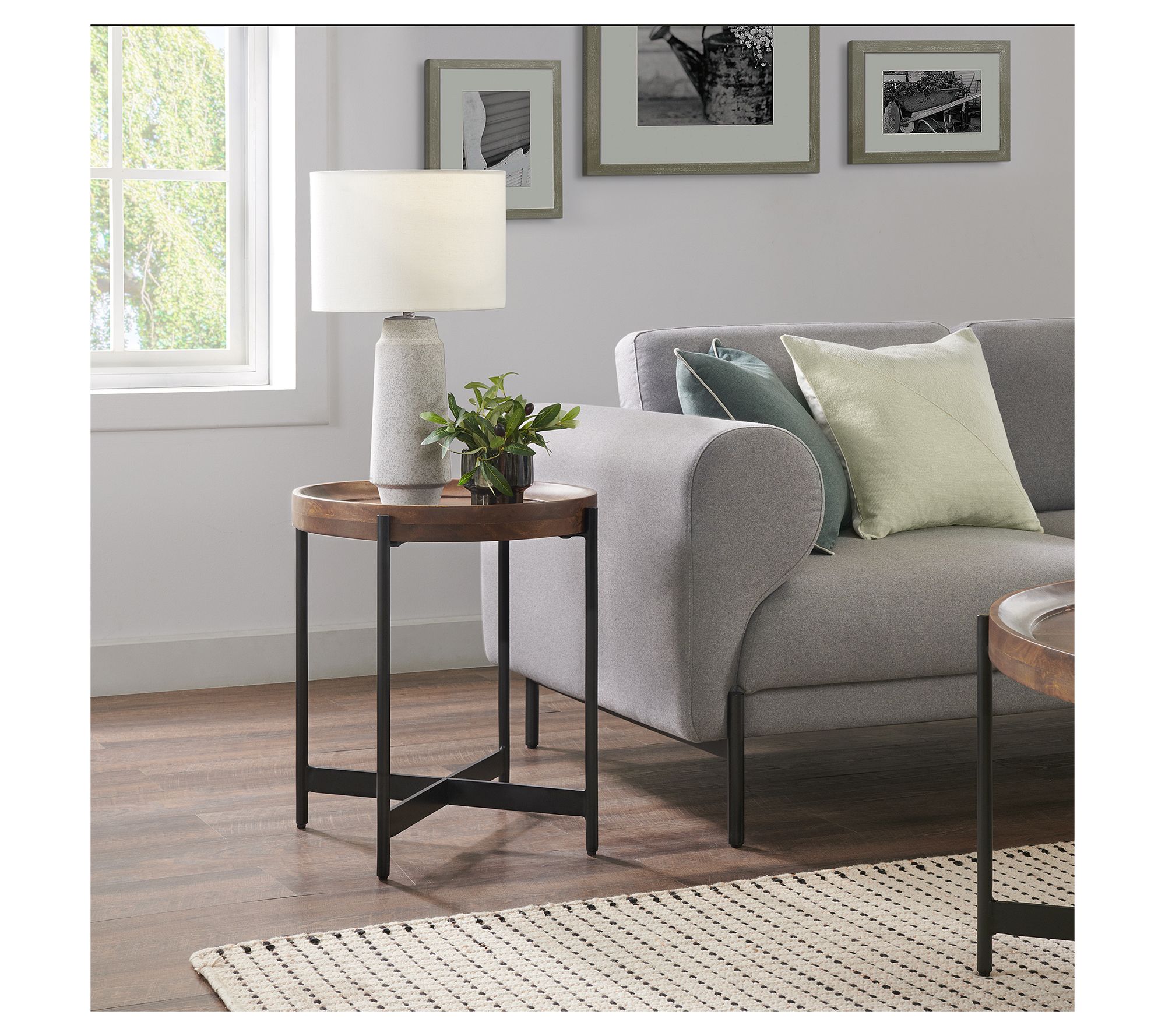 Alaterre Furniture Brookline 20" Round End Table