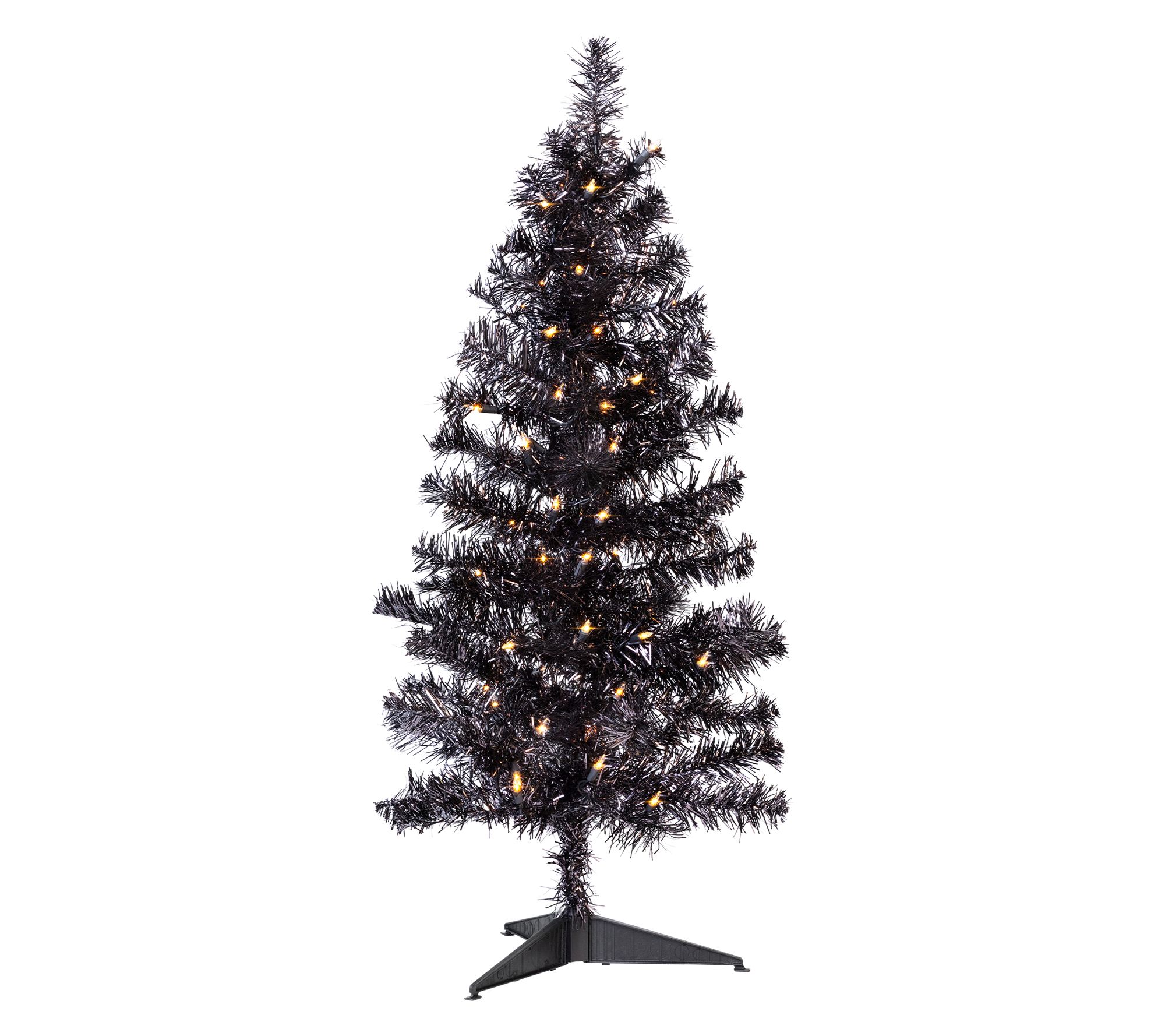 Northlight PreLit Tinsel Halloween Tree 3' withClear Lights