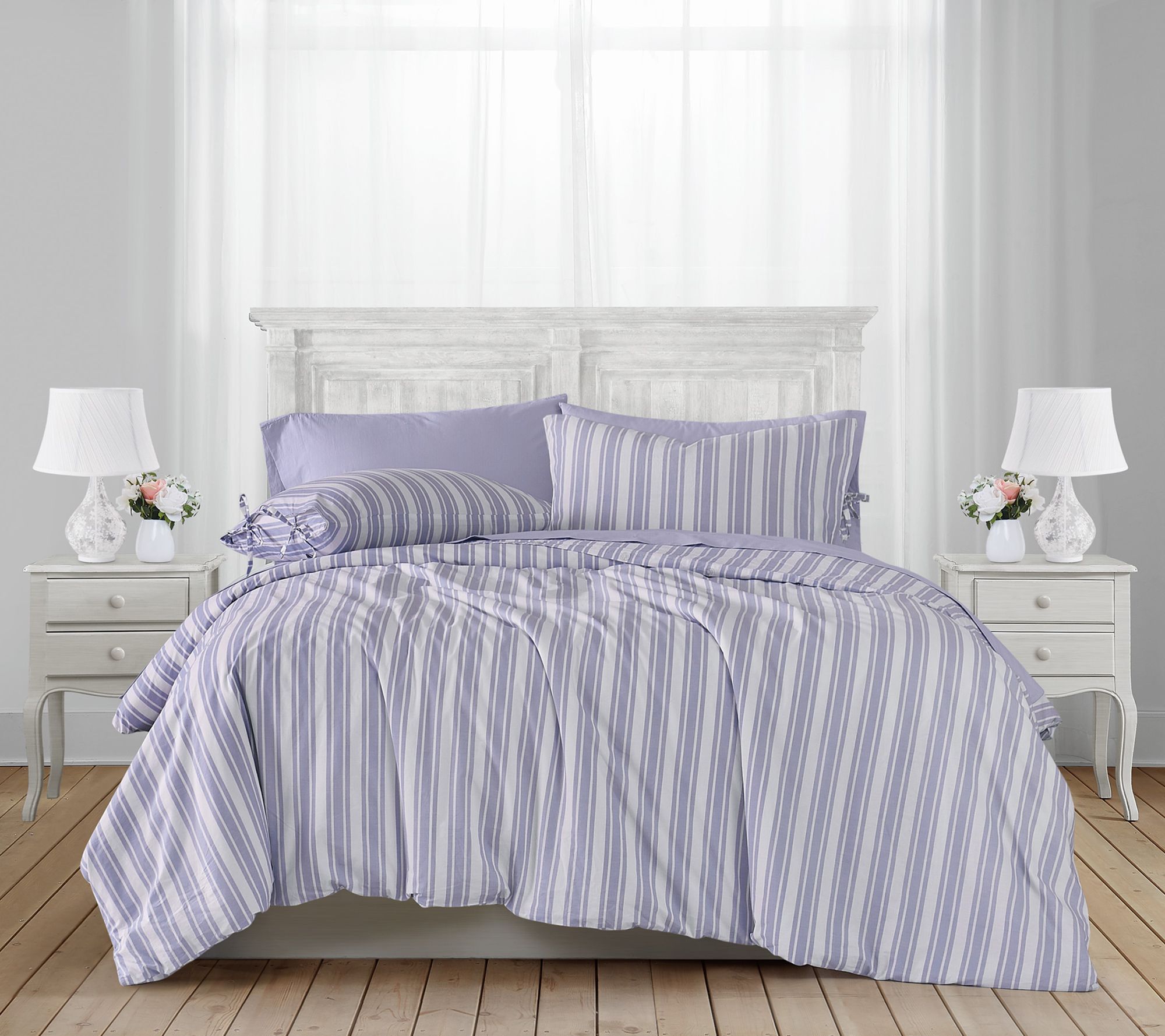 The Farmhouse by Rachel Ashwell Ticking StripeKing Duvet Set