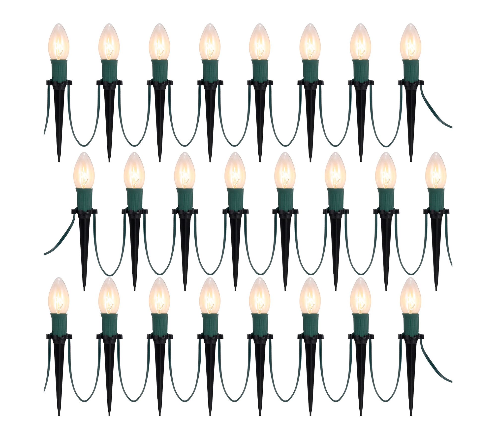 Joyfy 30.75ft 24 LED Christmas Pathway Lights