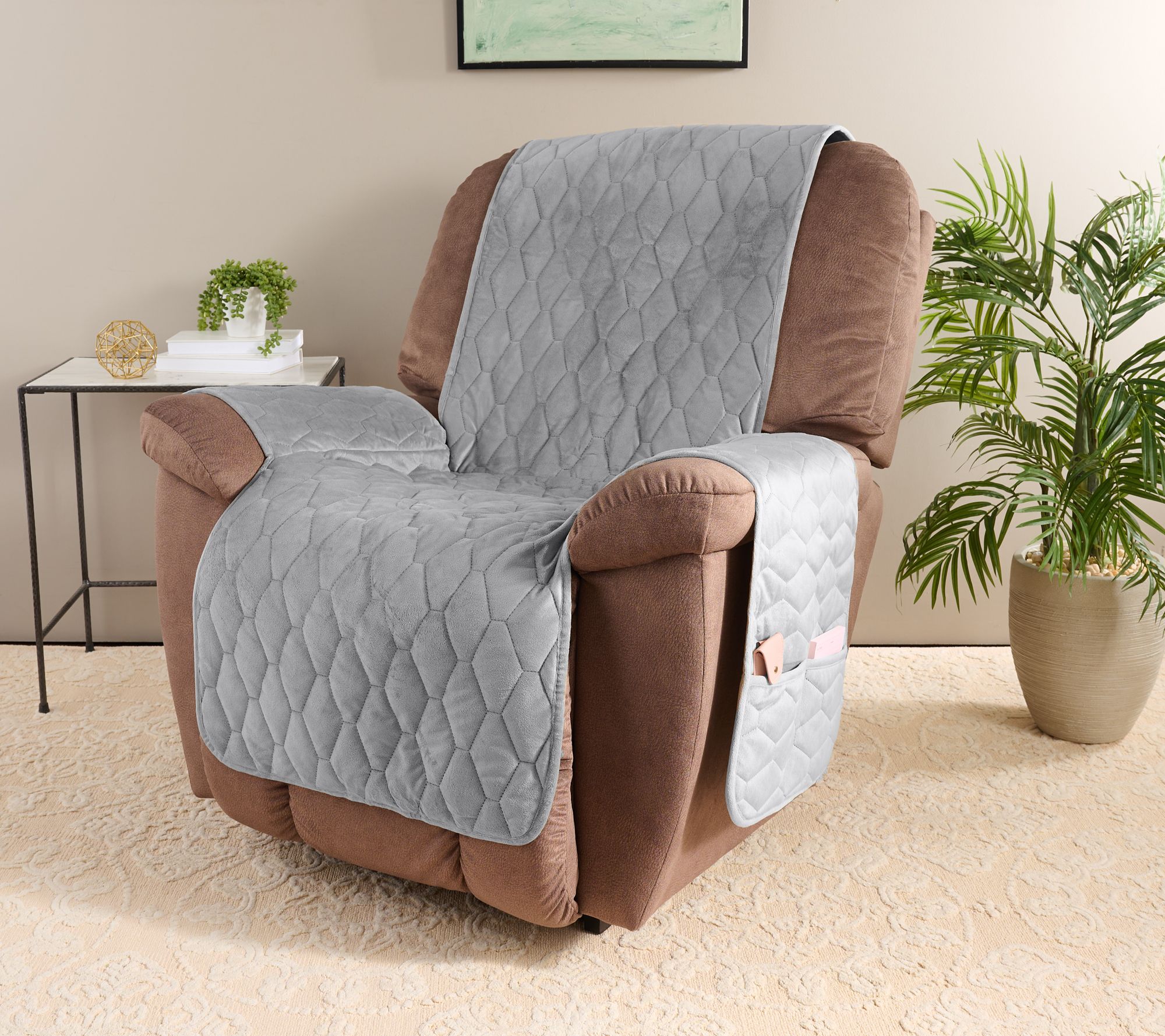 "As Is" Home Reflections Micromink Pin- Sonic Recliner Cover