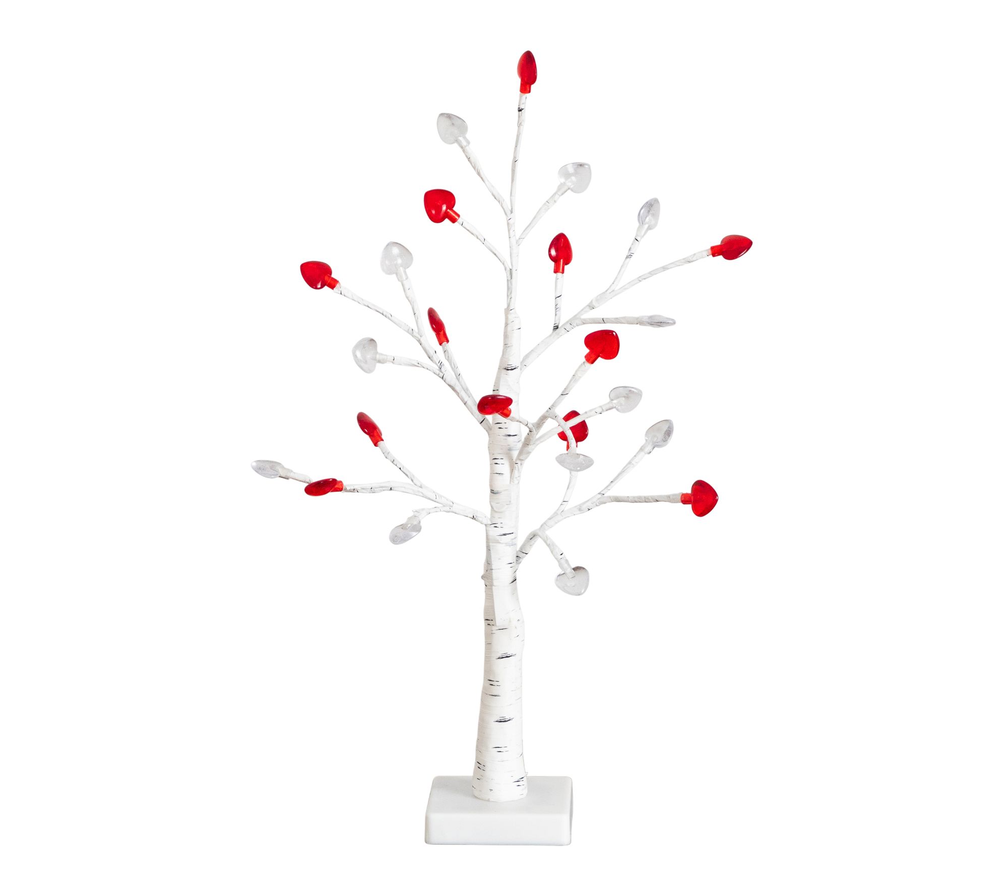 Nearly Natural 24" Pre-Lit twig tree with MiniHearts