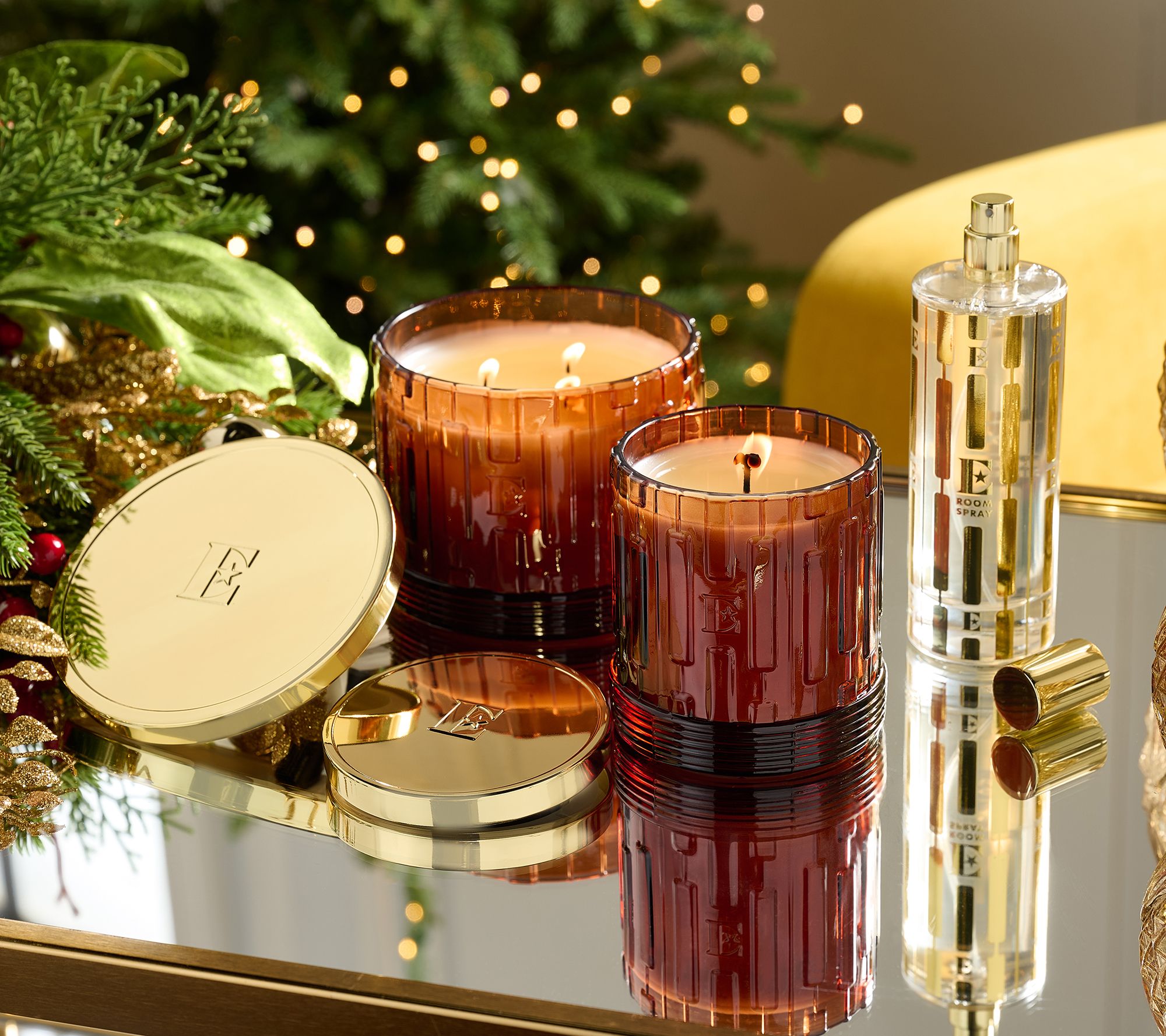 "As Is" Elton John x Slatkin + Co. Honey Fig Pres.3pc Candle & Room Spray